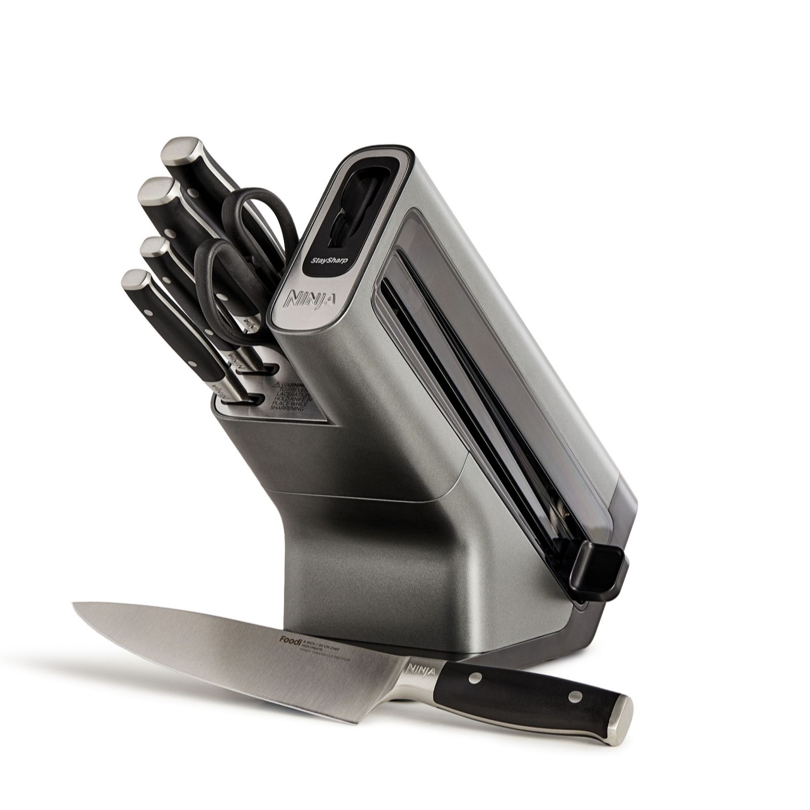 Ninja Foodi 6 Piece StaySharp Knife Block & Integrated Sharpener