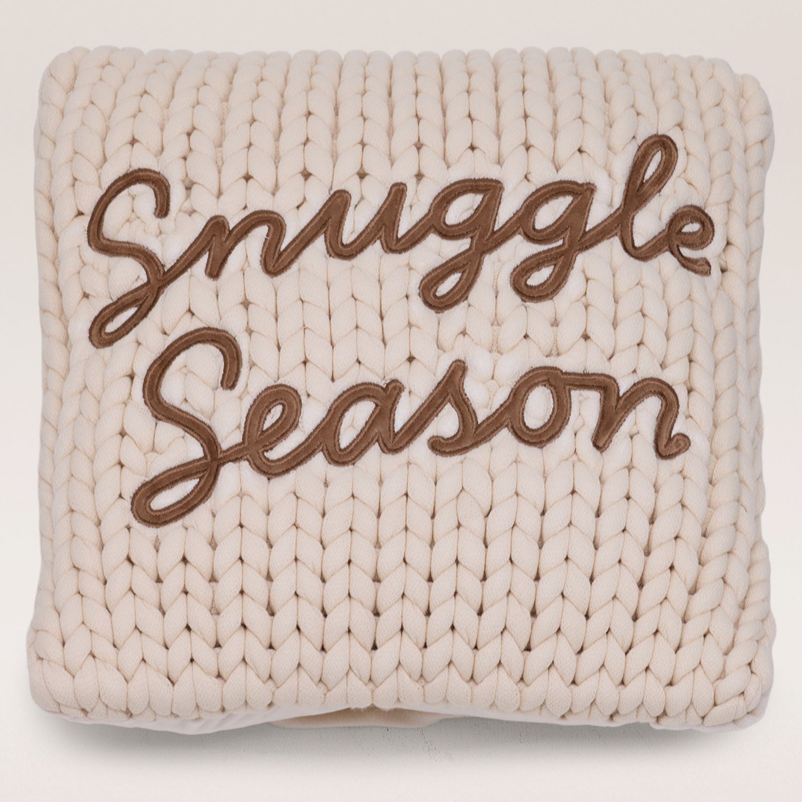 Sara By Sara Davies 45x45cm Chunky Knit Cosy Cushion