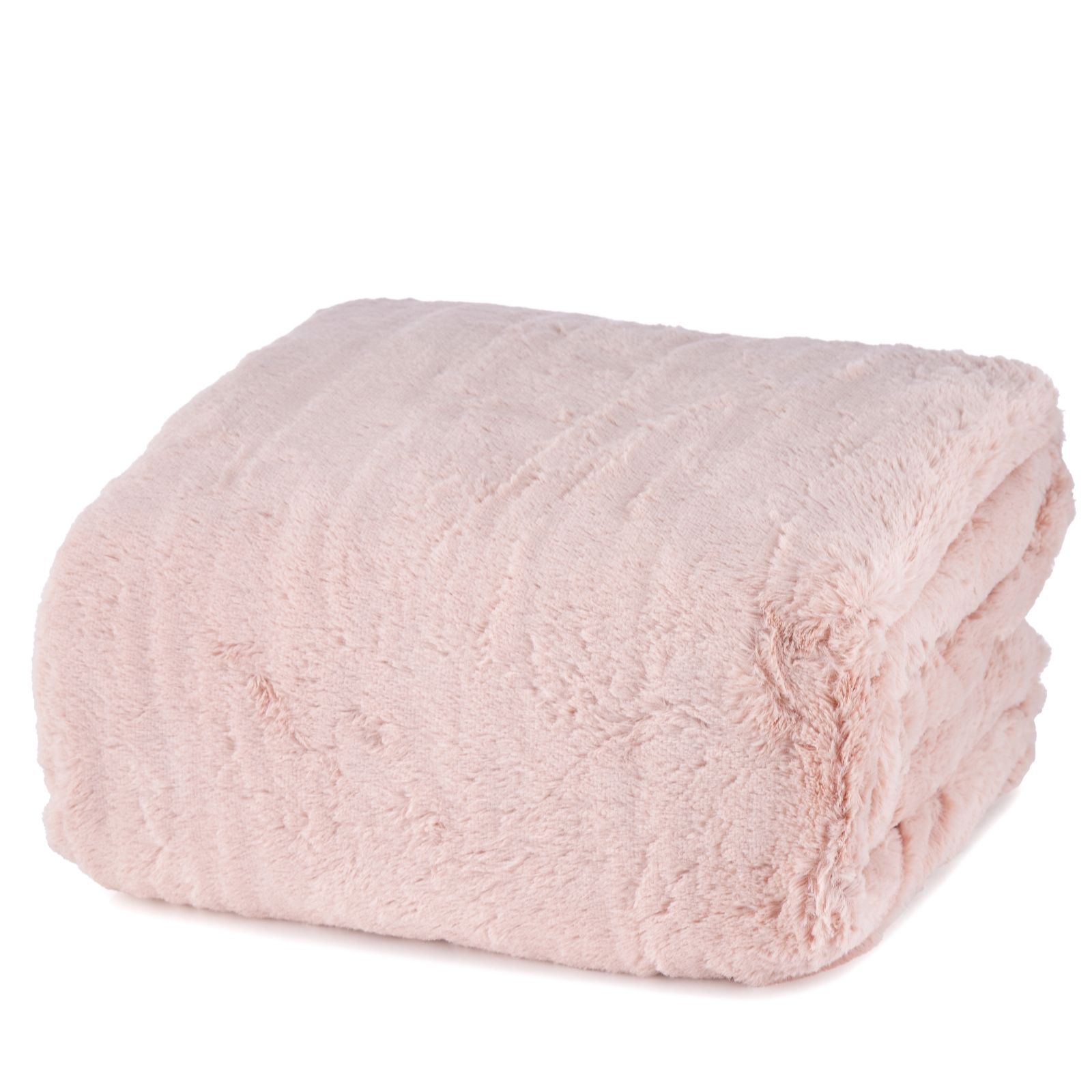 Cozee Home Family Sized Faux Fur & Velvetsoft HeatedThrow w/ 9 Heat Settings