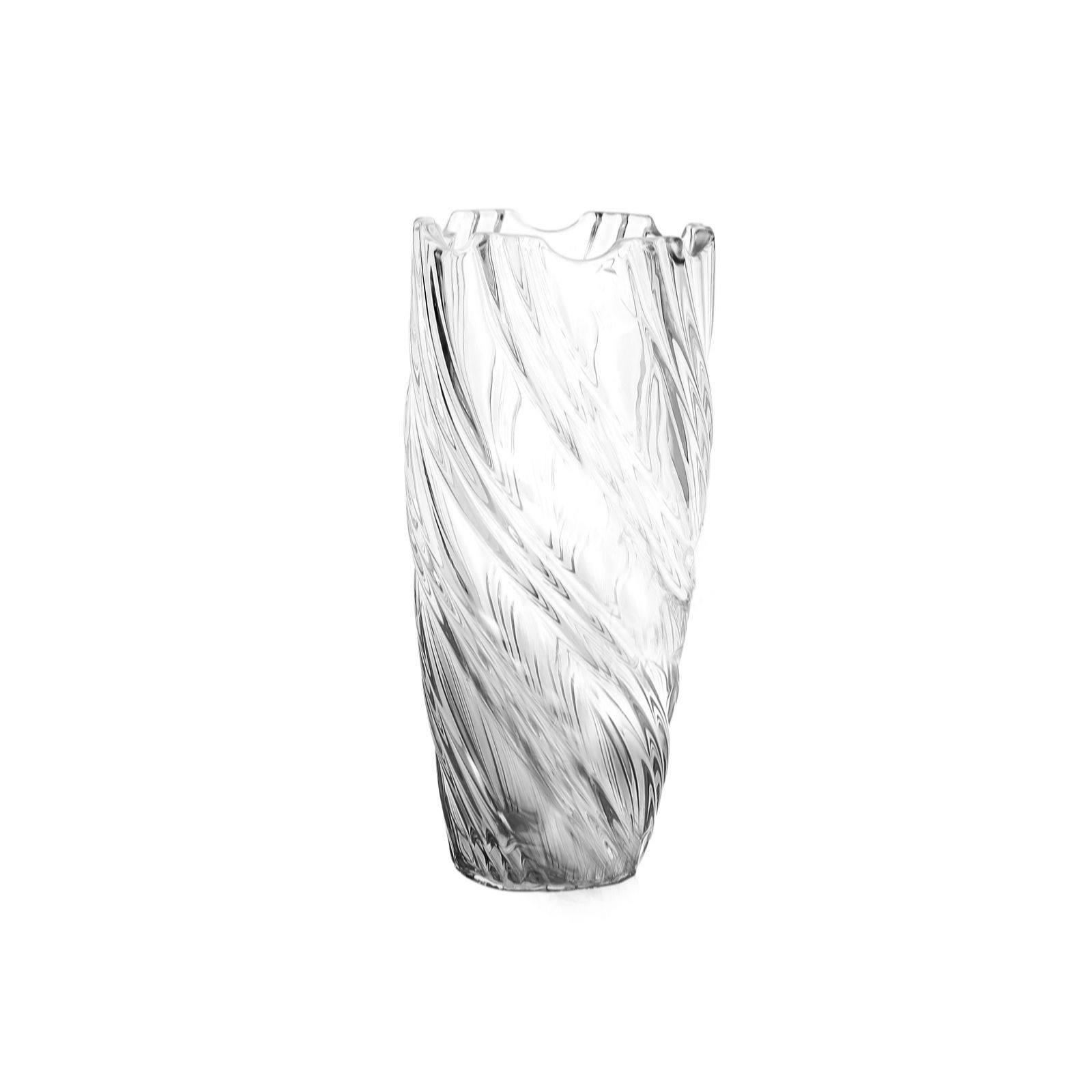 Outlet JM by Julien Macdonald Clear Twisted Vase