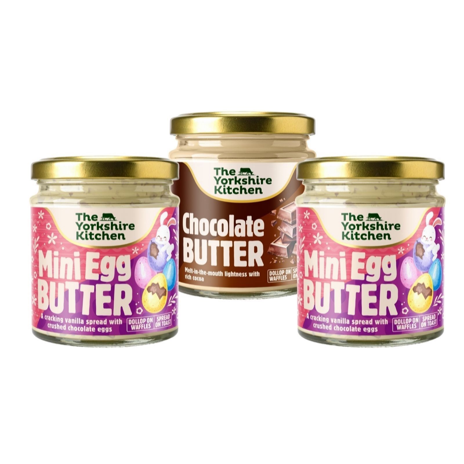 The Yorkshire Kitchen Chocolate Lovers Sweet Butter Trio
