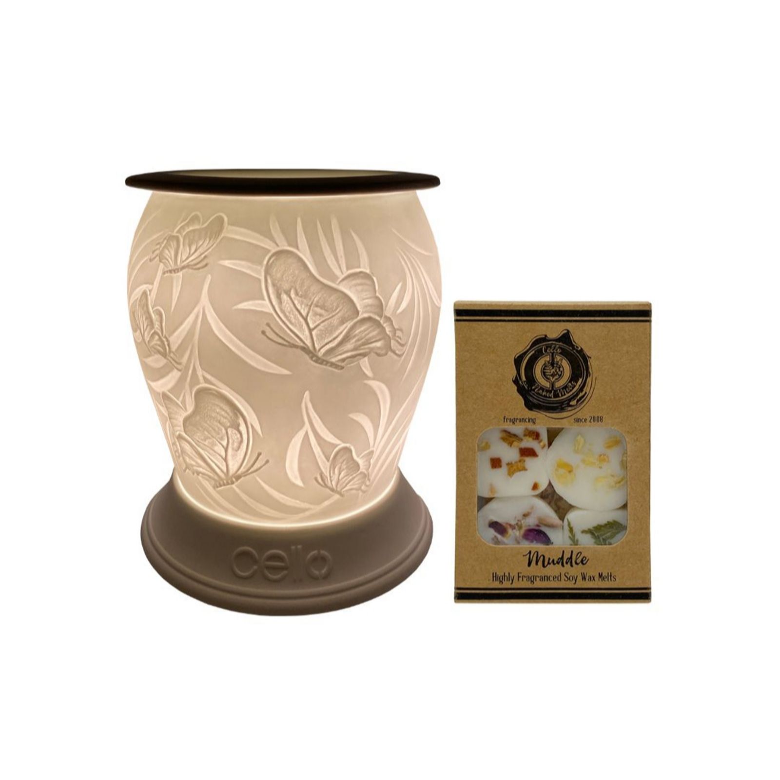 Cello Porcelain Electric Melt Burner With 6 Naked Melts