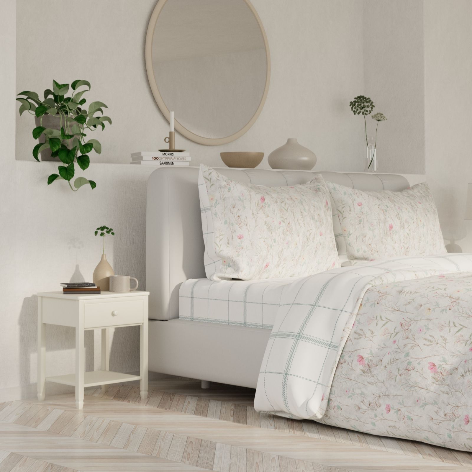 Supersoft by Cozee Home Butterfly Floral Reversible 4 Piece Duvet