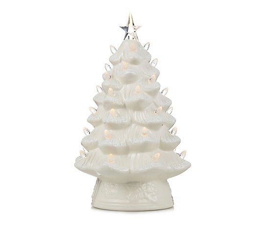Outlet Mr Christmas 12" Glitter Snowy Trees
