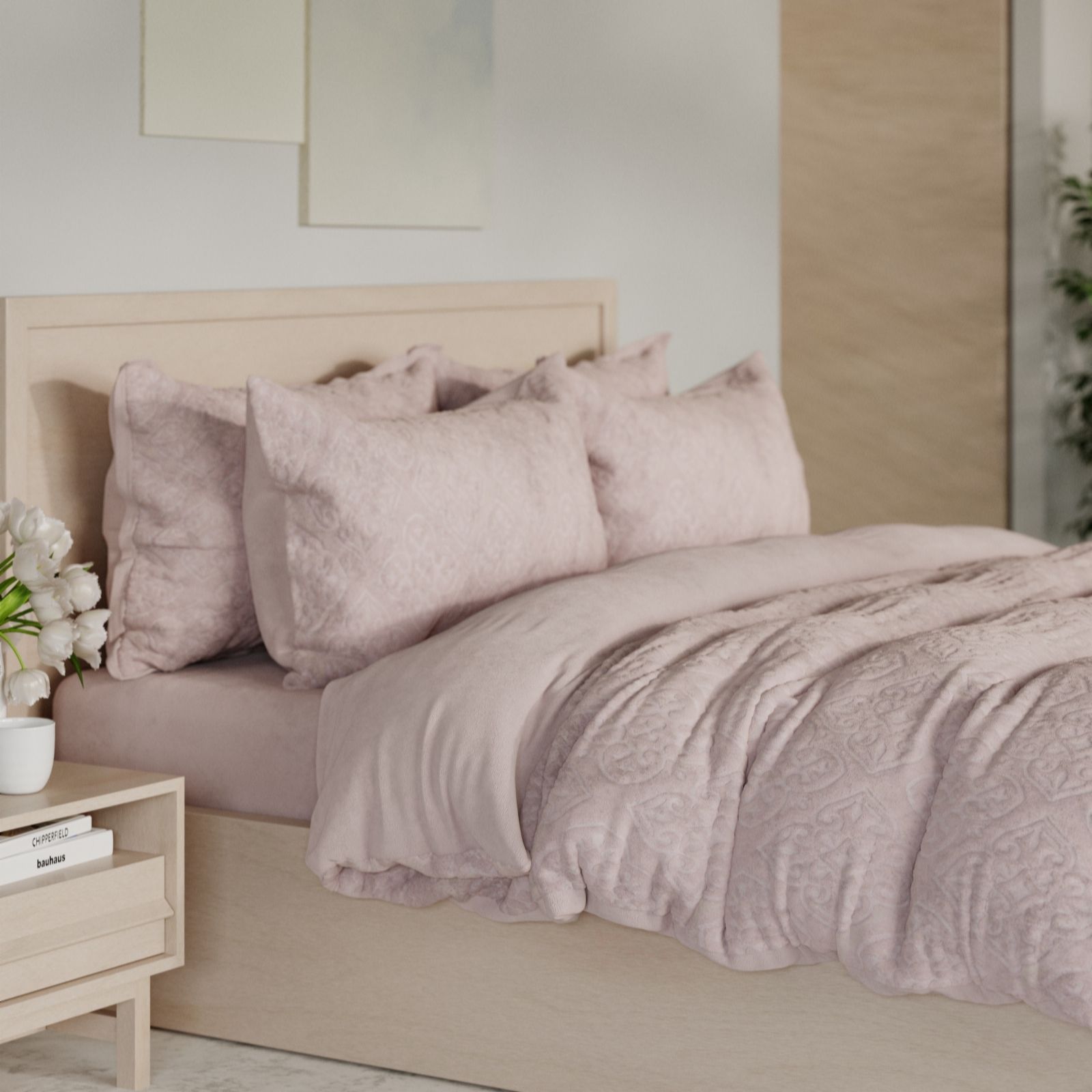 Cozee Home Velvetsoft Geo 6 Piece Duvet Set