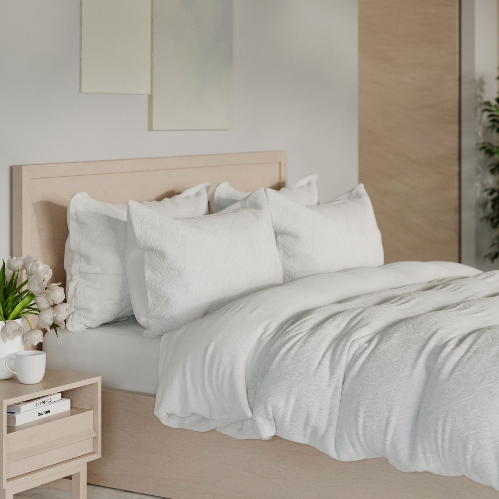 Cozee Home Velvetsoft Geo 6 Piece Duvet Set