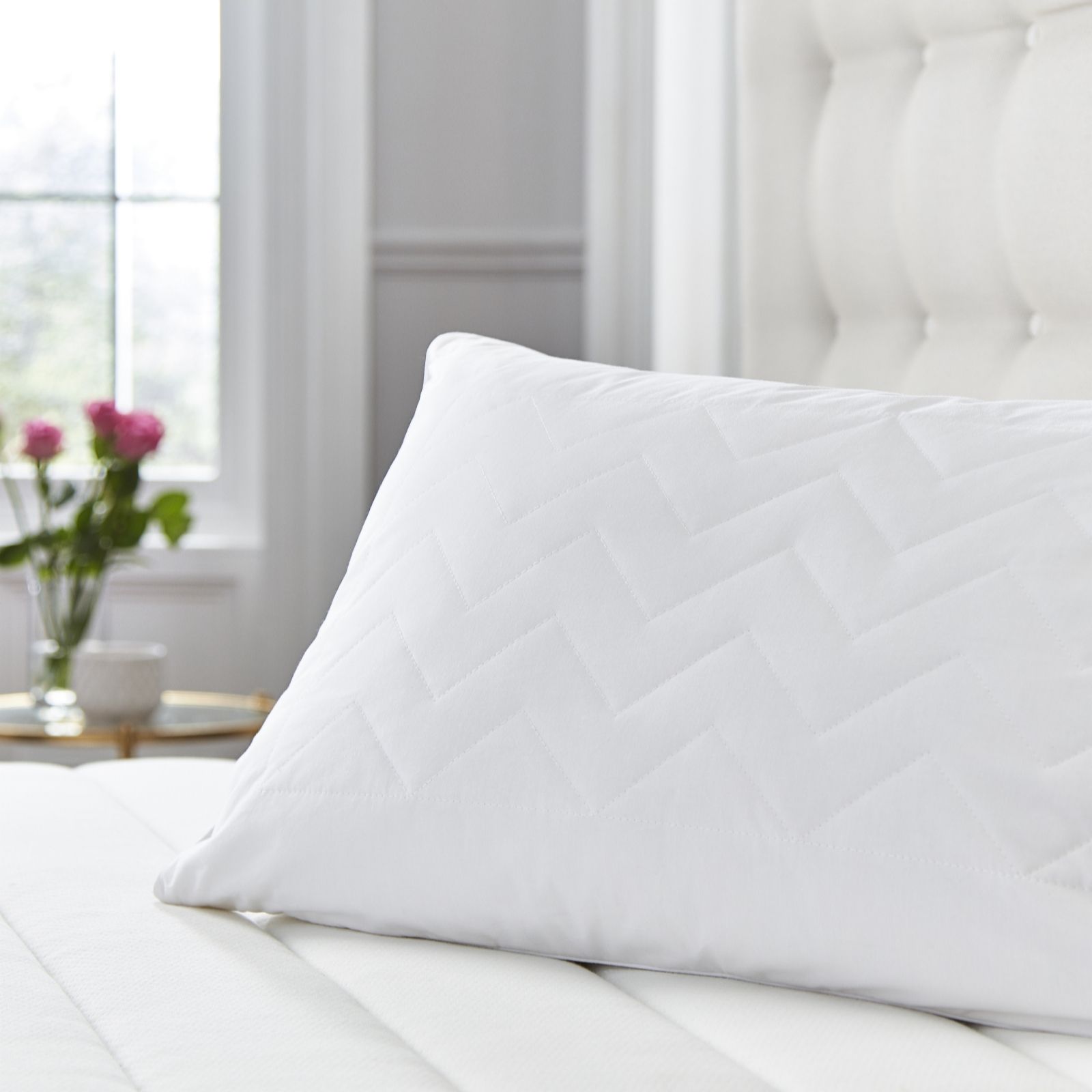 Silentnight Luxury Quilted Wool Pillow QVC UK