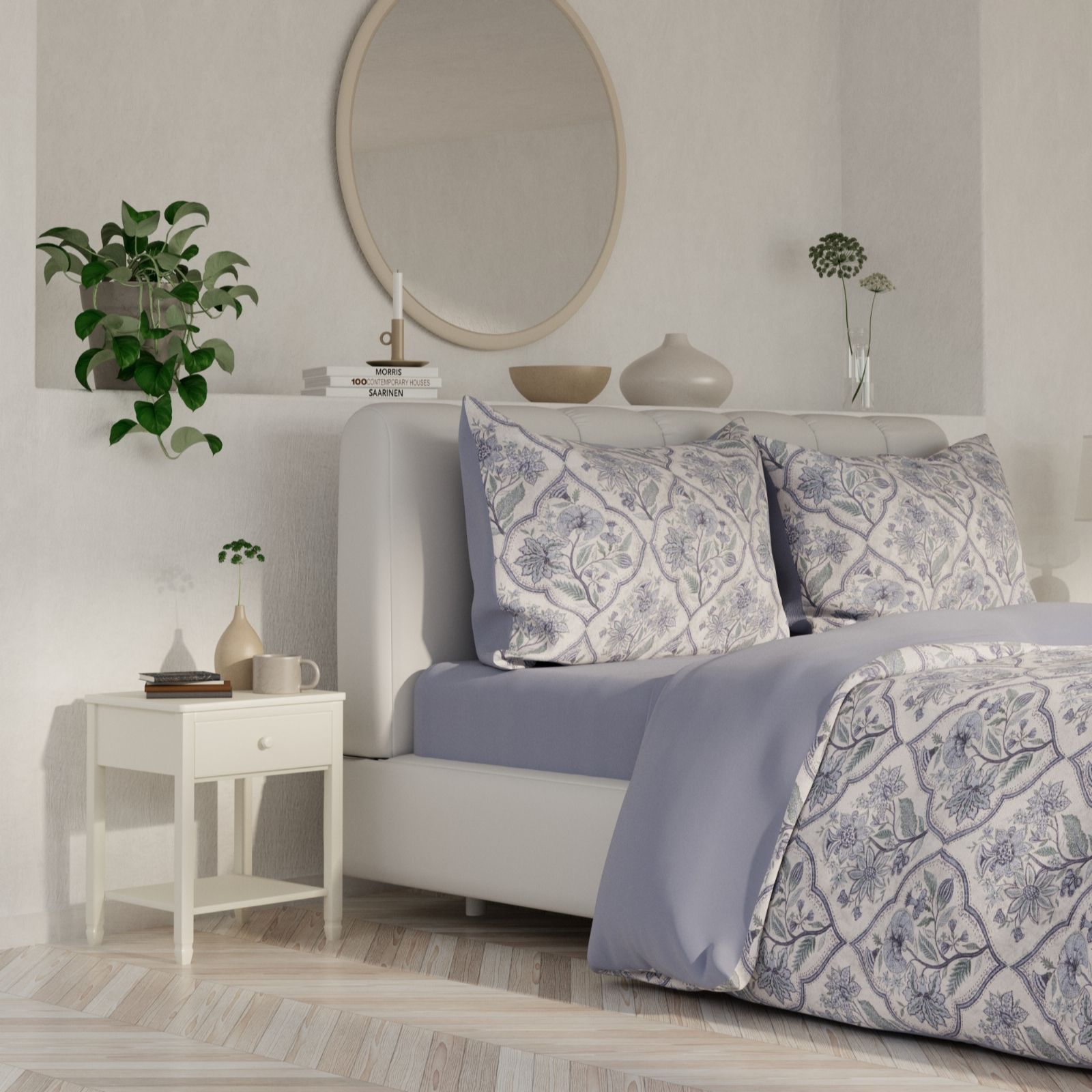Outlet Cozee Home Vintage Floral 4 Piece Duvet Set