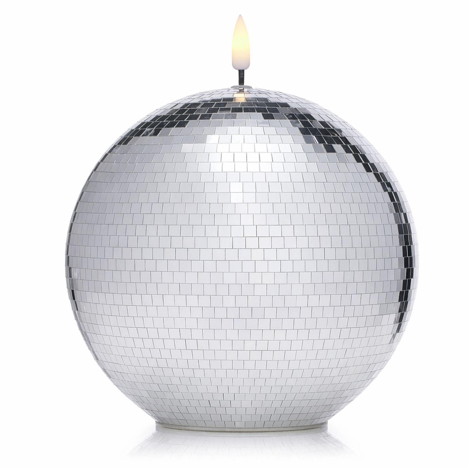 Outlet Home Stories LED Pre Lit 17cm Disco Ball Faux Candle