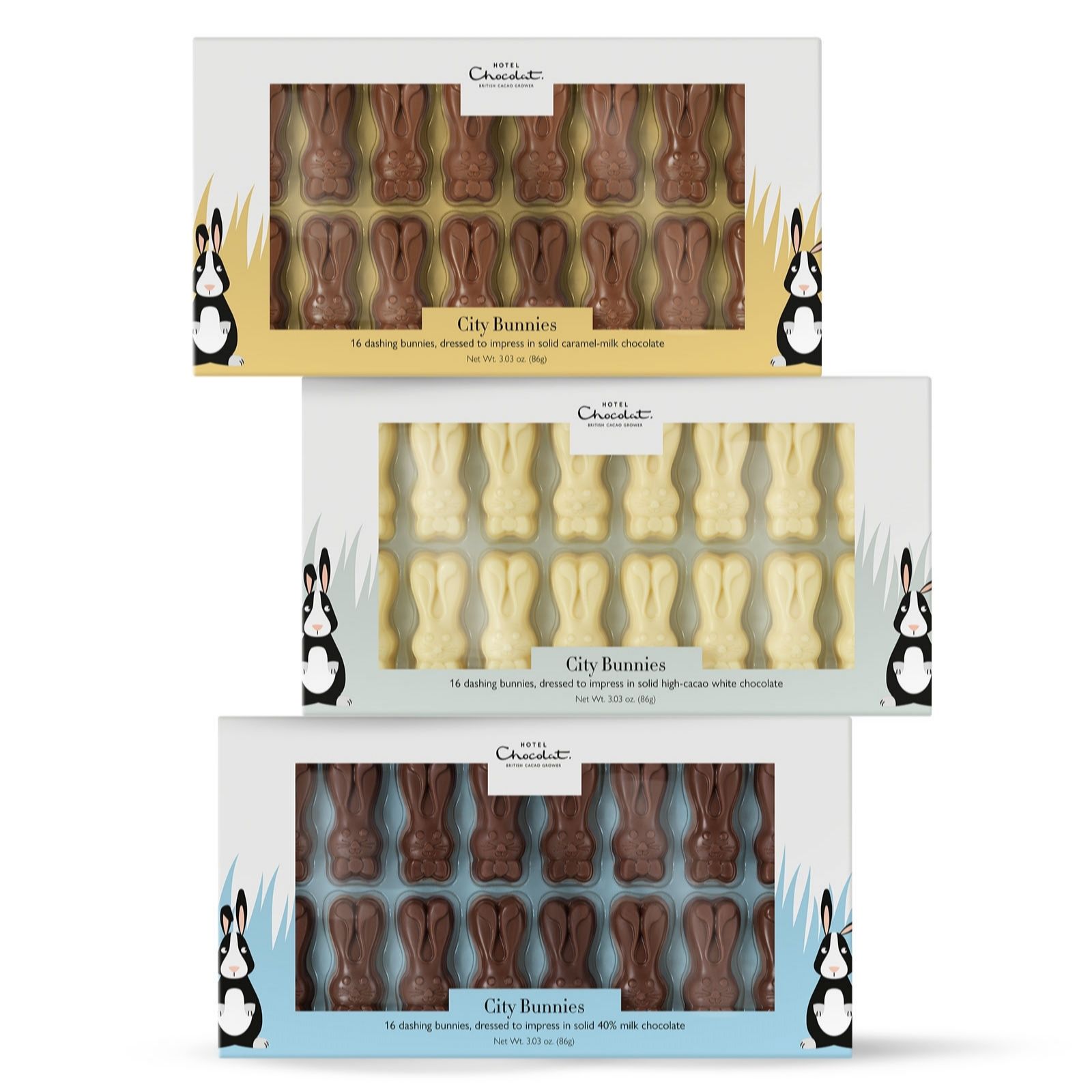 Hotel Chocolat Set of 3 City Bunnies Bundle