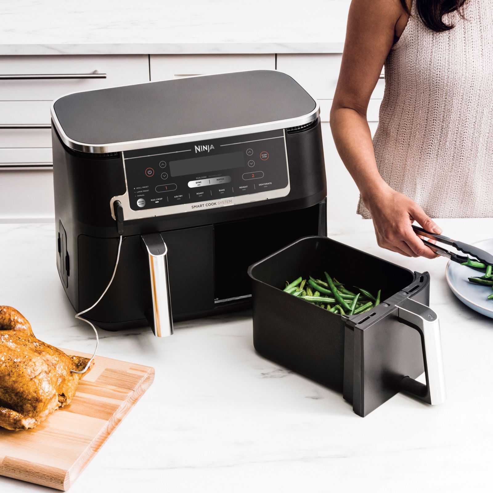 Ninja Foodi MAX Dual Zone Air Fryer with Smart Cook System AF451UK •  Reilly's of Enniskillen