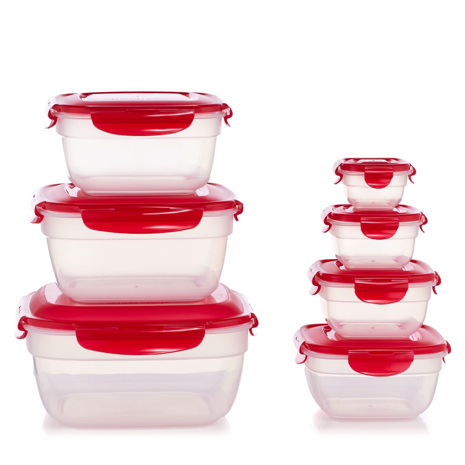 Lock & Lock Set of 7 Zen Containers with Handle Lid