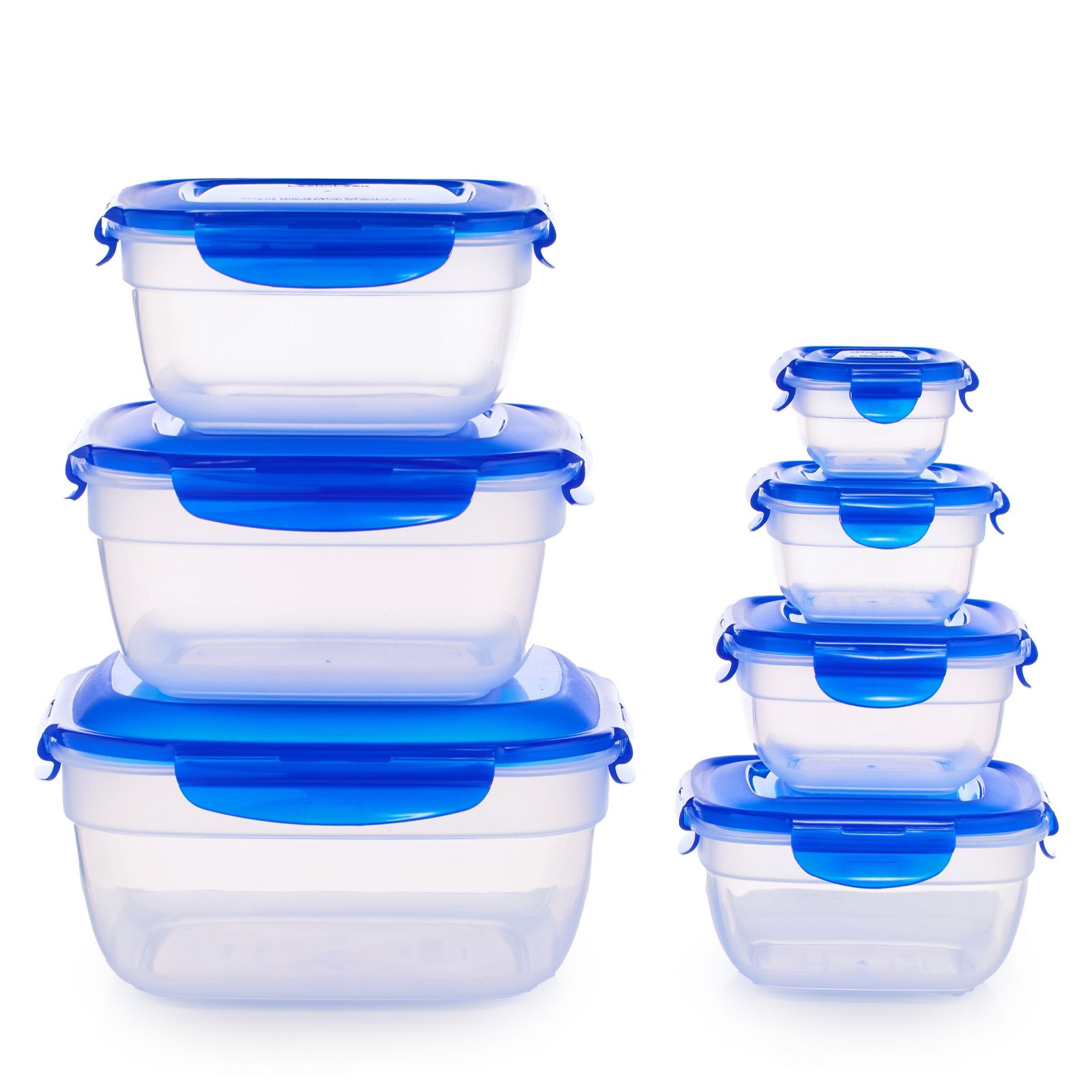 Lock & Lock Set of 7 Zen Containers with Handle Lid