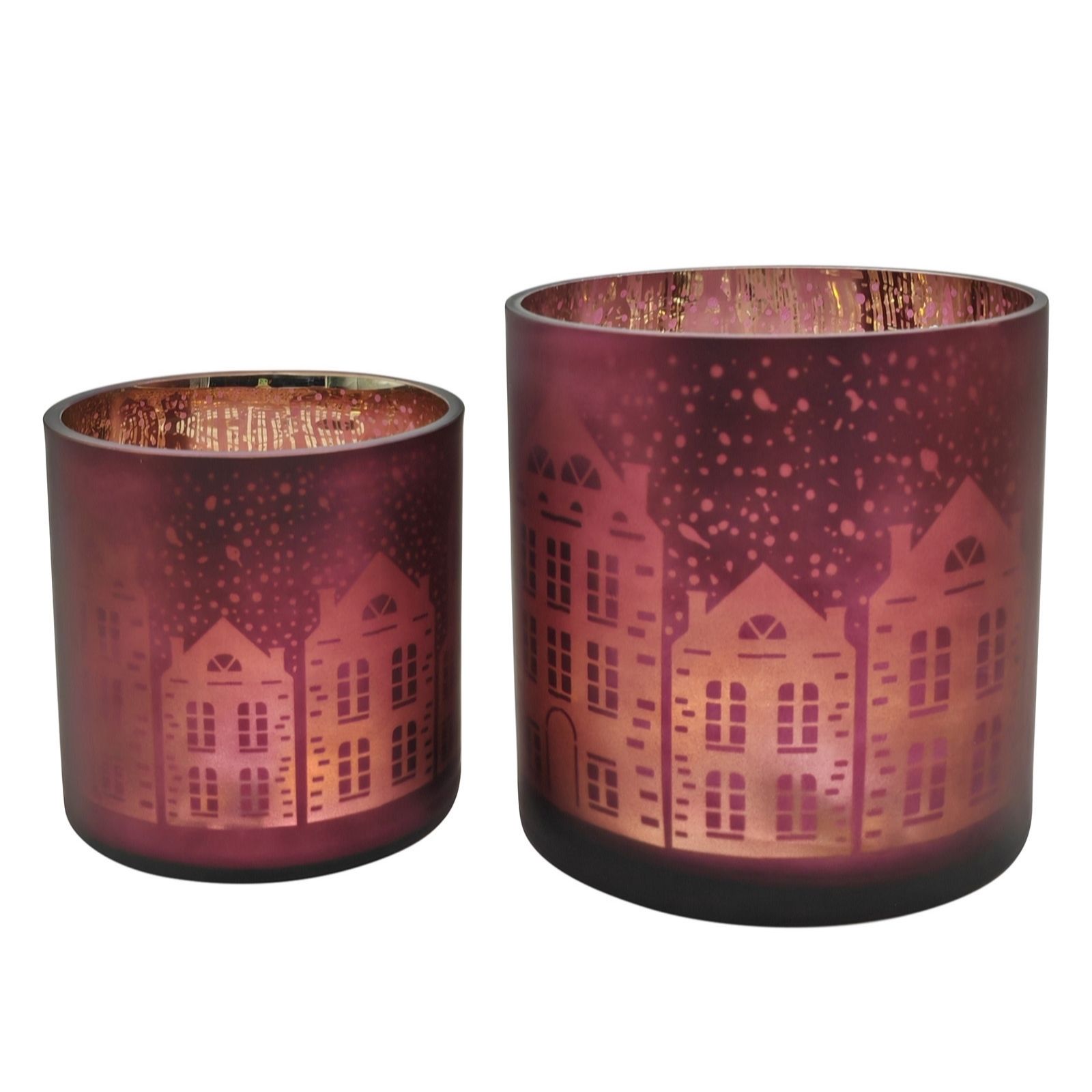 Outlet Home Stories Set of 2 Pre Lit House Scene Hurricane