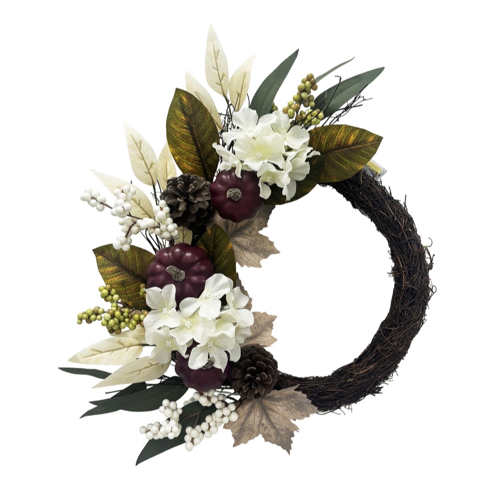 Outlet Home Stories Pre-Lit Half Wreath