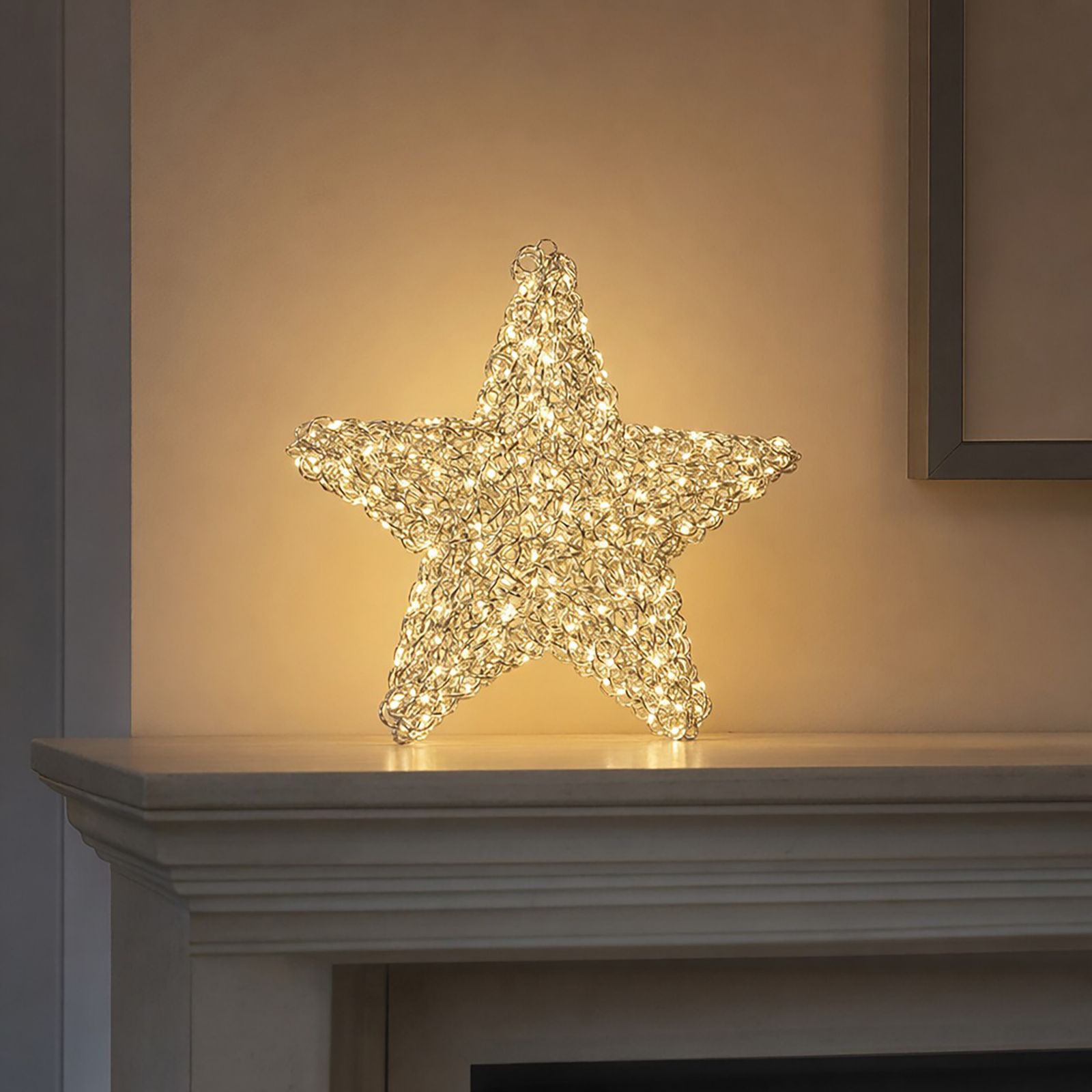 Outlet Festive Indoor/Outdoor 45cm Pre Lit Microdot Star