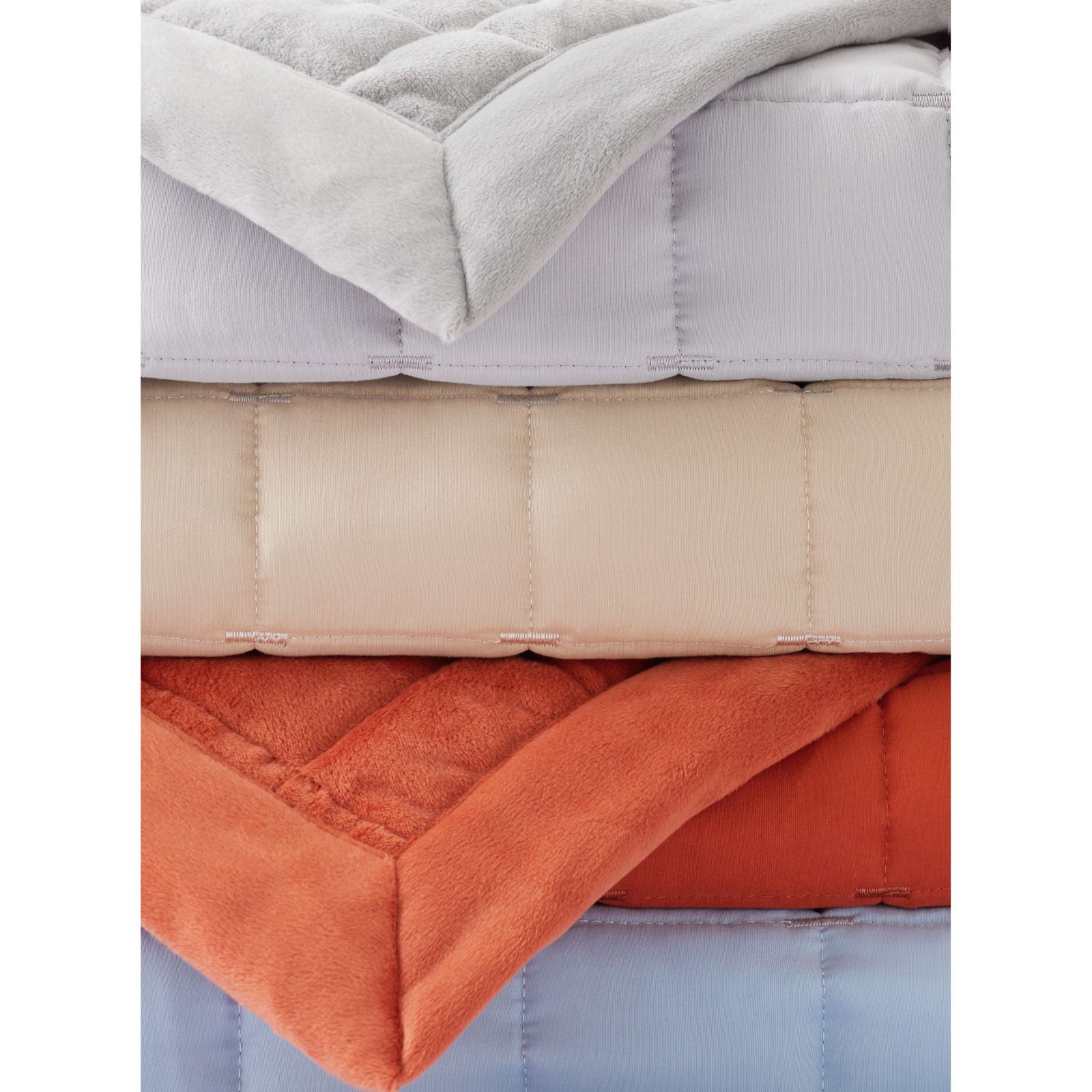 Cozee Home Supersoft & Velvet Reversible Bedspread with Embroidery QVC UK