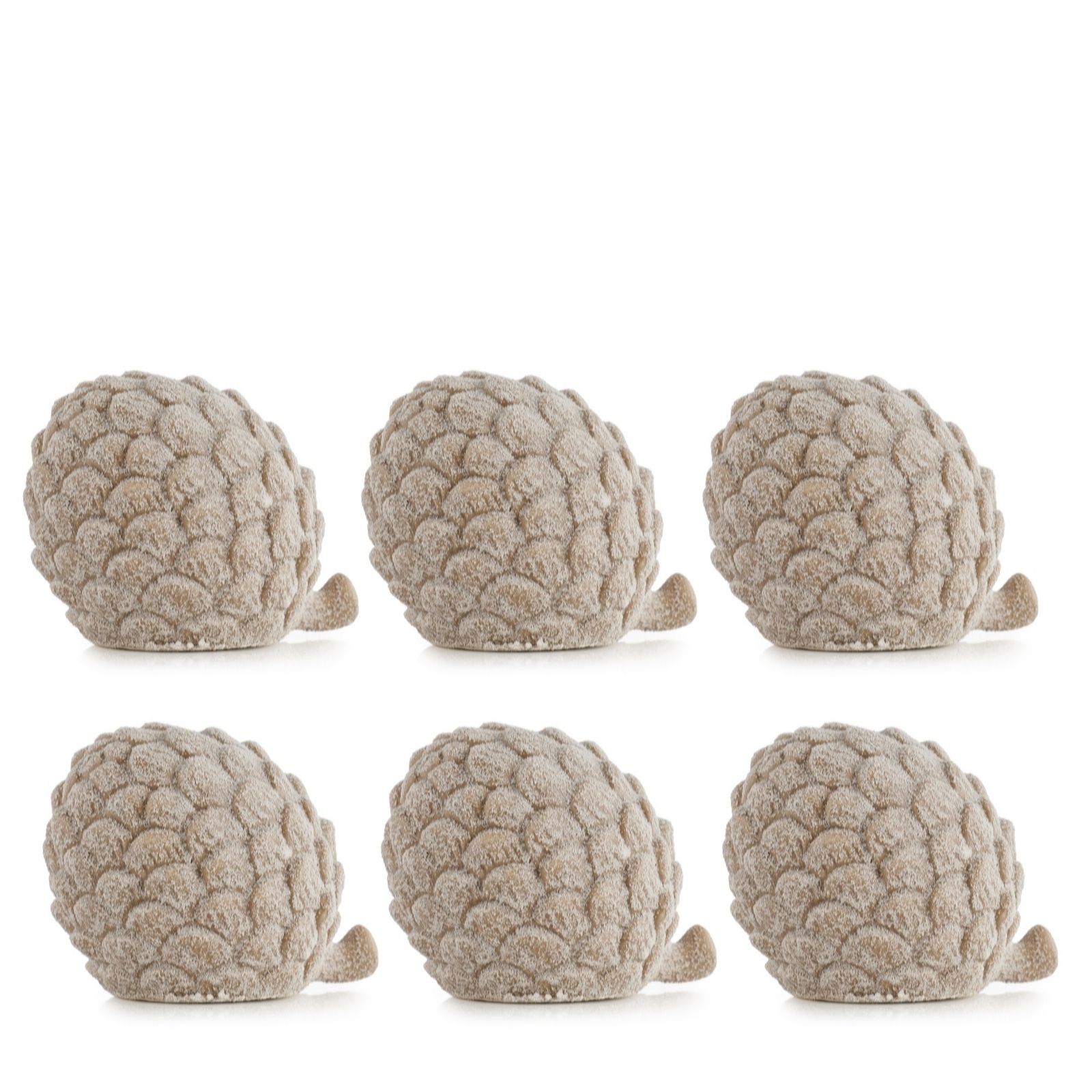 Outlet K by Kelly Hoppen Set of 6 Mini Ceramic Pinecones