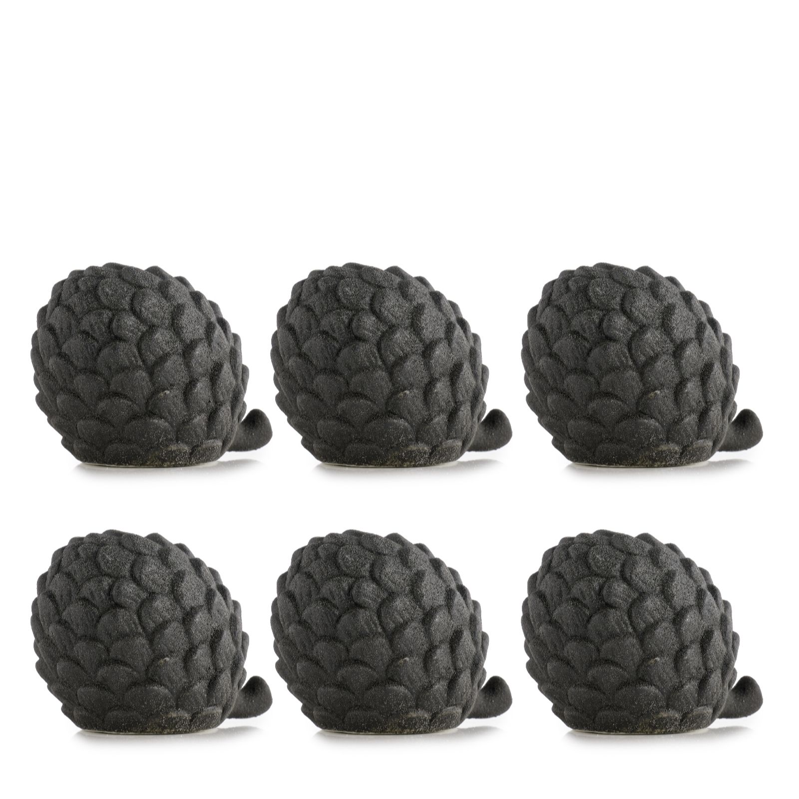 Outlet K by Kelly Hoppen Set of 6 Mini Ceramic Pinecones