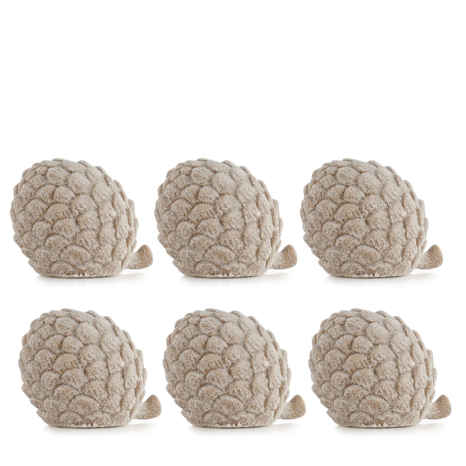 Outlet K by Kelly Hoppen Set of 6 Mini Ceramic Pinecones