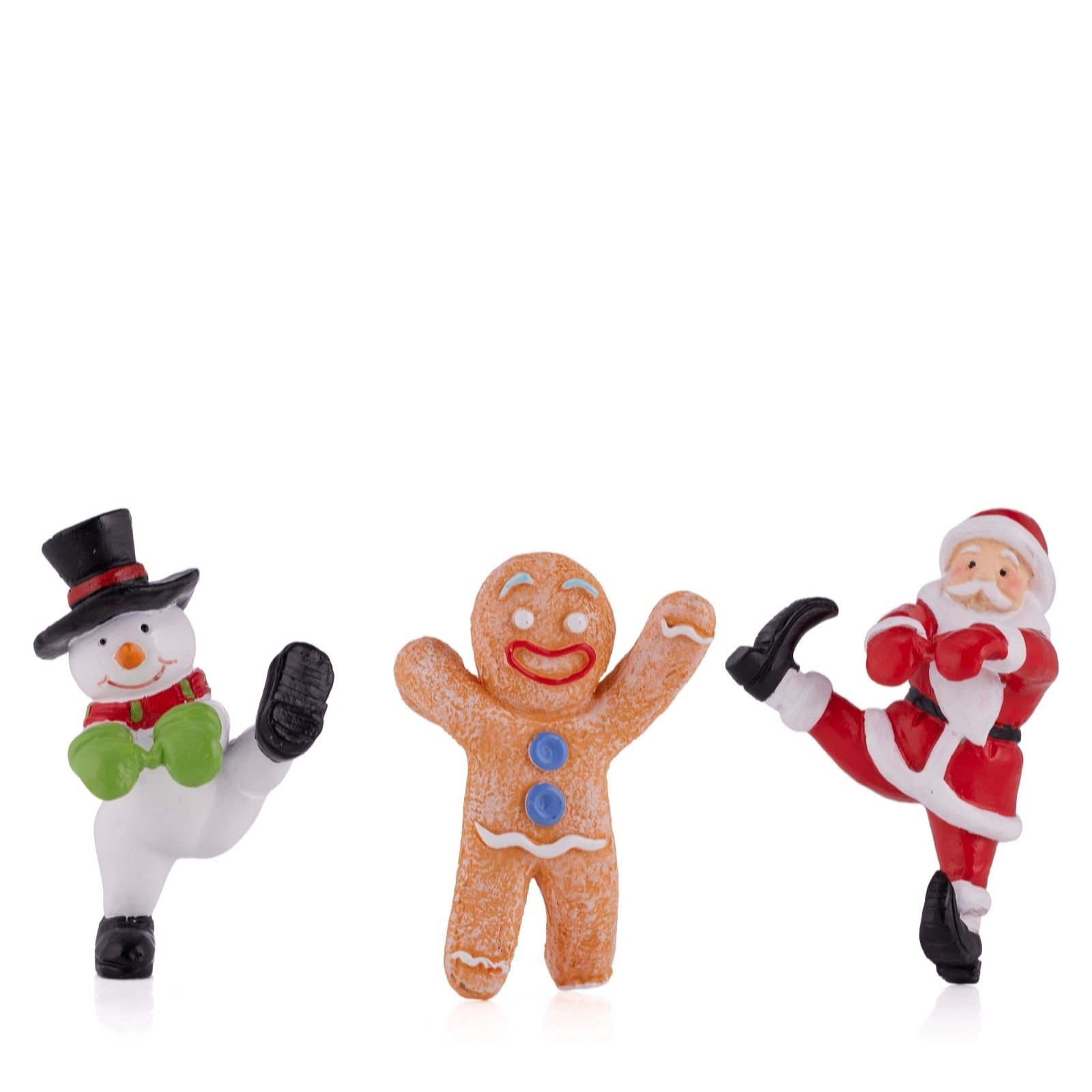 Outlet Santa Express Set Of 3 Santa Gingerbread Pot Hangers