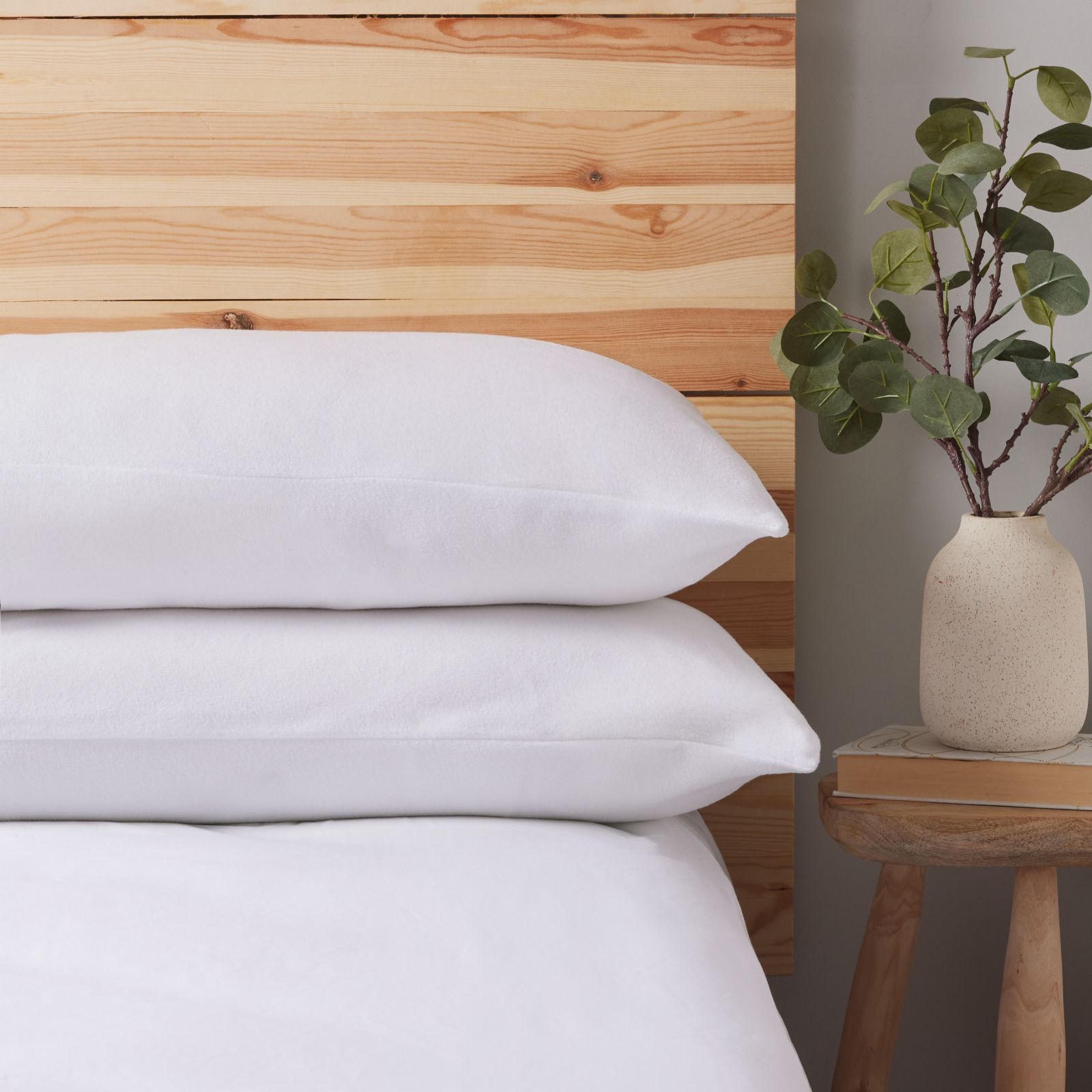 Cozee Home Microfleece Set of 2 Housewife Pillowcases