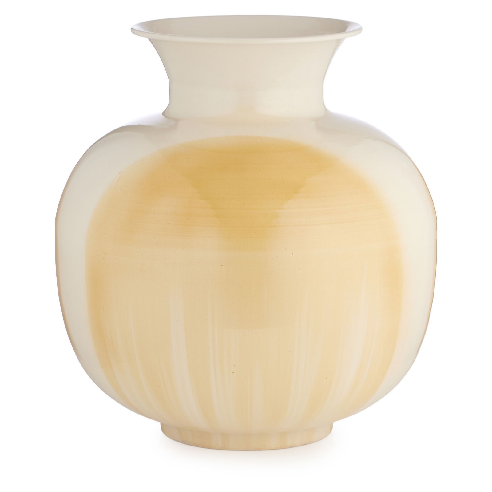 abode Glazed Metal Vase