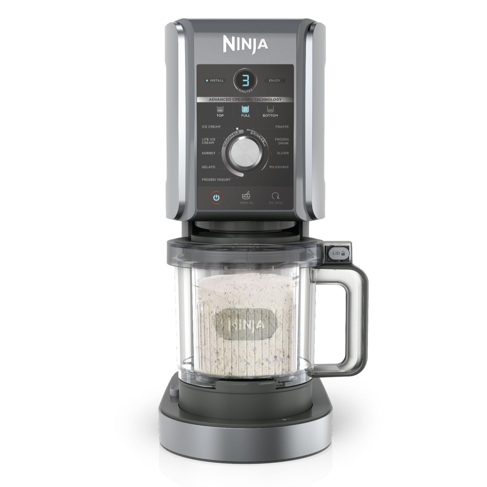  Ninja CREAMi Deluxe 10-in-1 Ice Cream and Frozen Drink Maker NC501UK