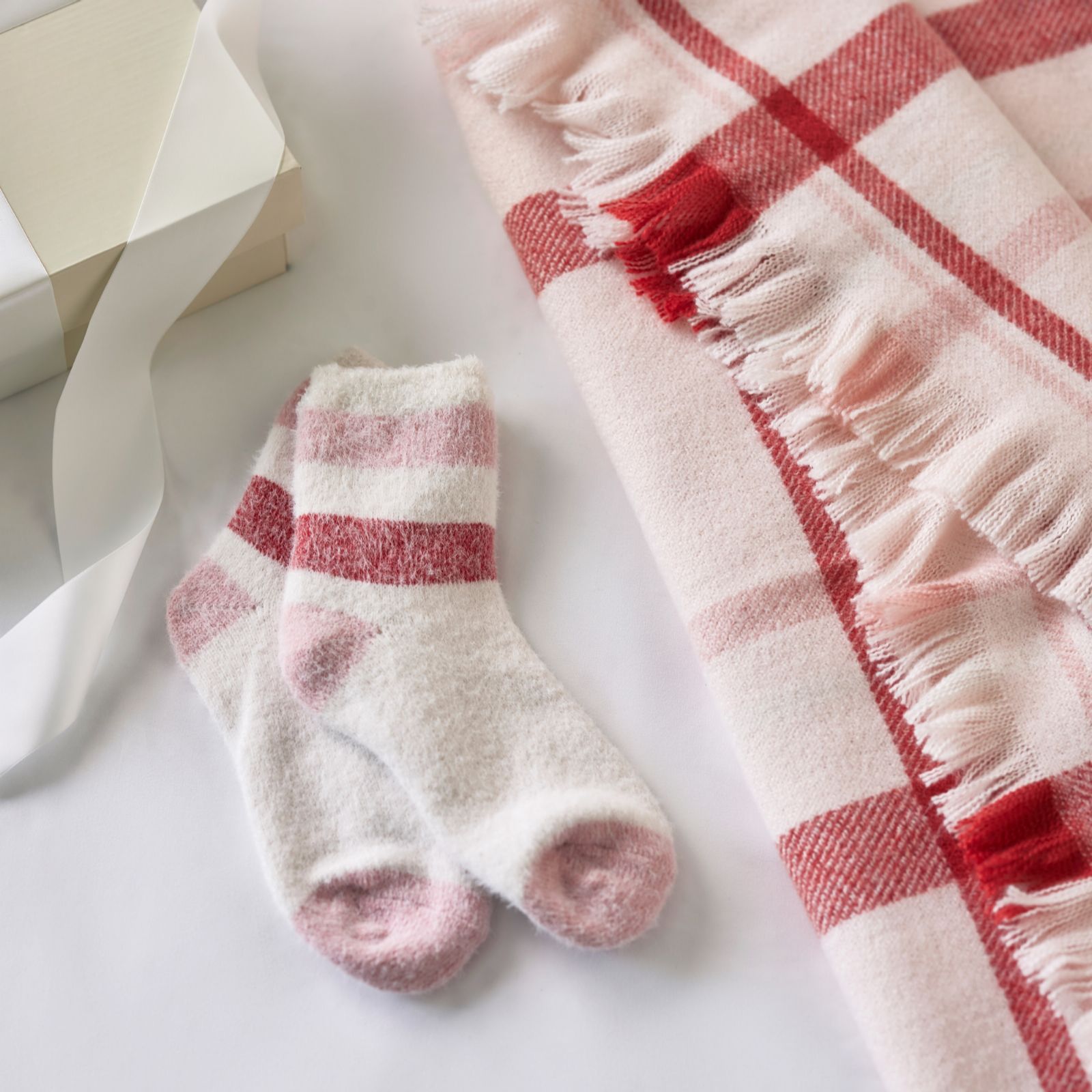 Cozee Home 'The Gift of Comfort' Throw and Socks Giftbox