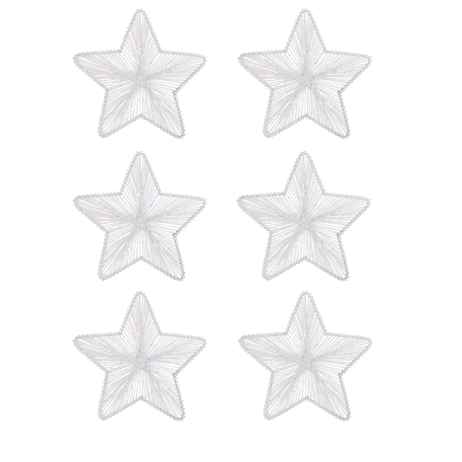 JM By Julien Macdonald Set of 6 Star Decoration Pack