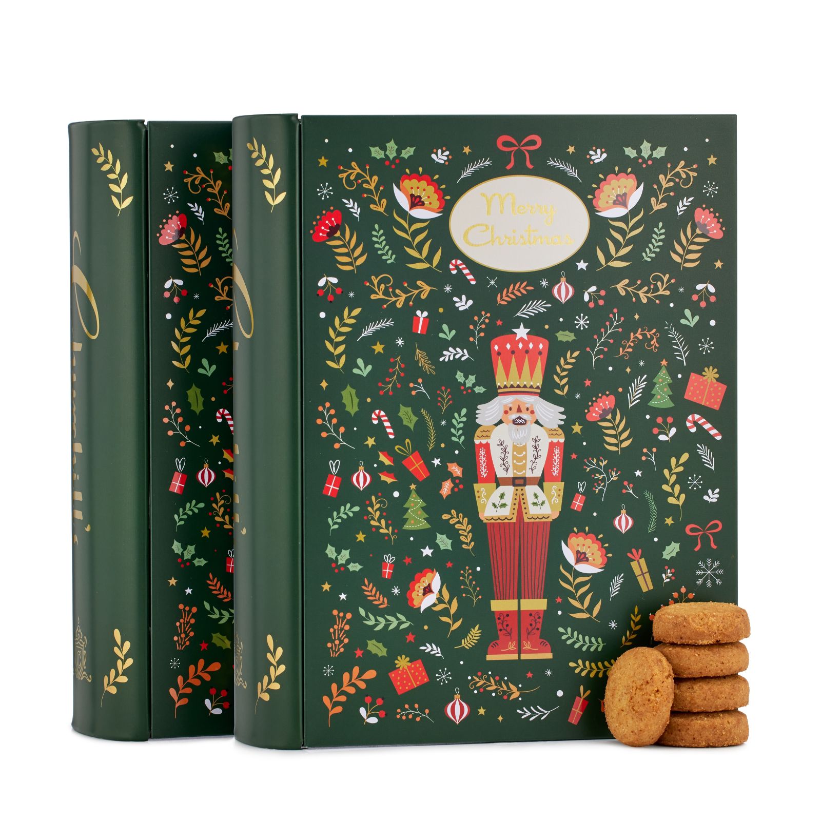 Churchill's Set of 2 Nutcracker Storybook Biscuit Tins