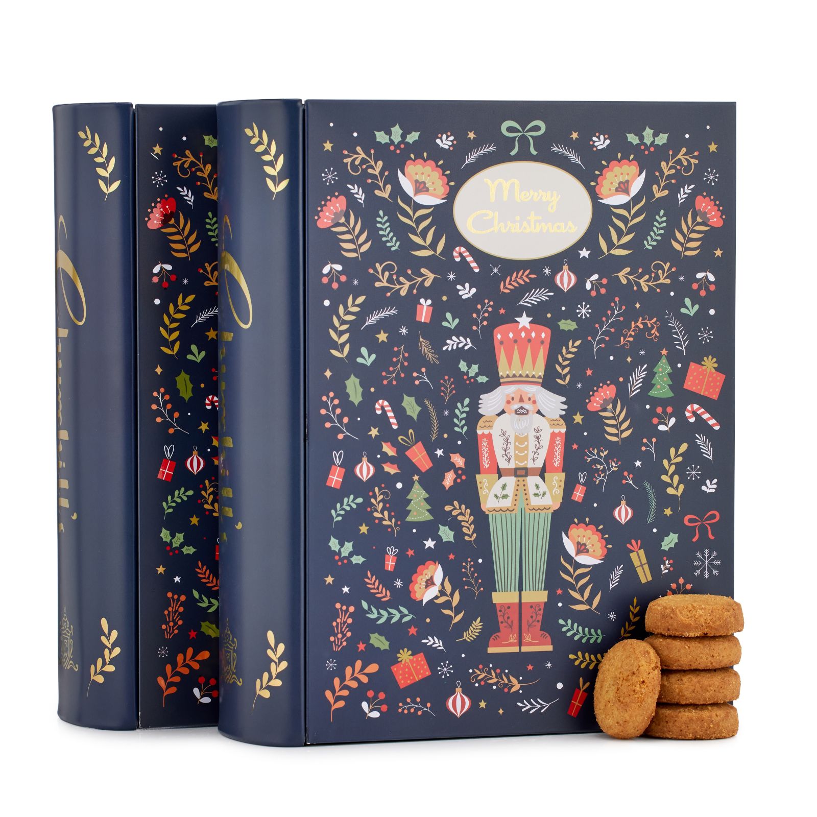 Churchill's Set of 2 Nutcracker Storybook Biscuit Tins
