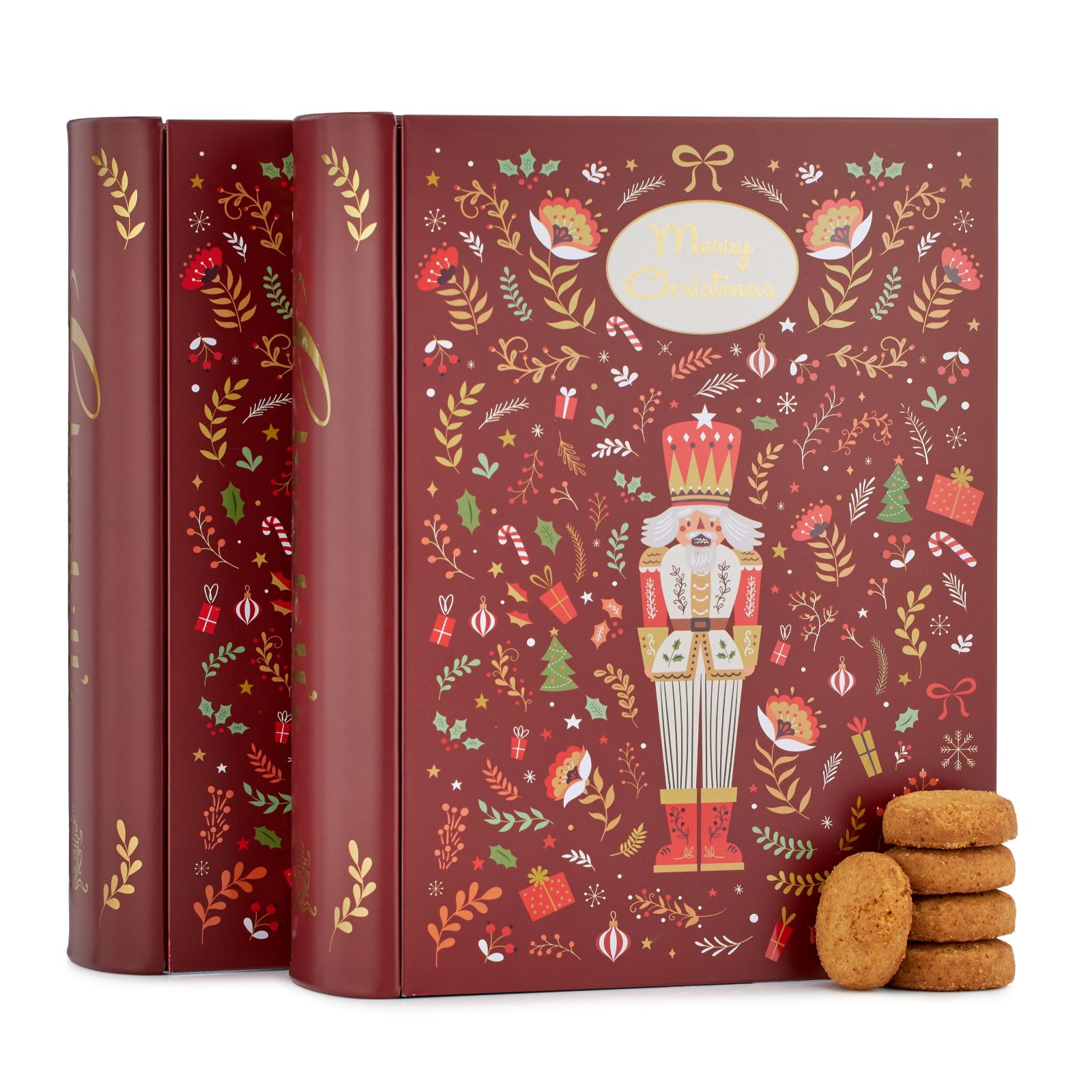 Churchill's Set of 2 Nutcracker Storybook Biscuit Tins