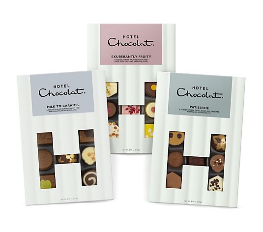 Hotel Chocolat Set of 3 H-Box Selection