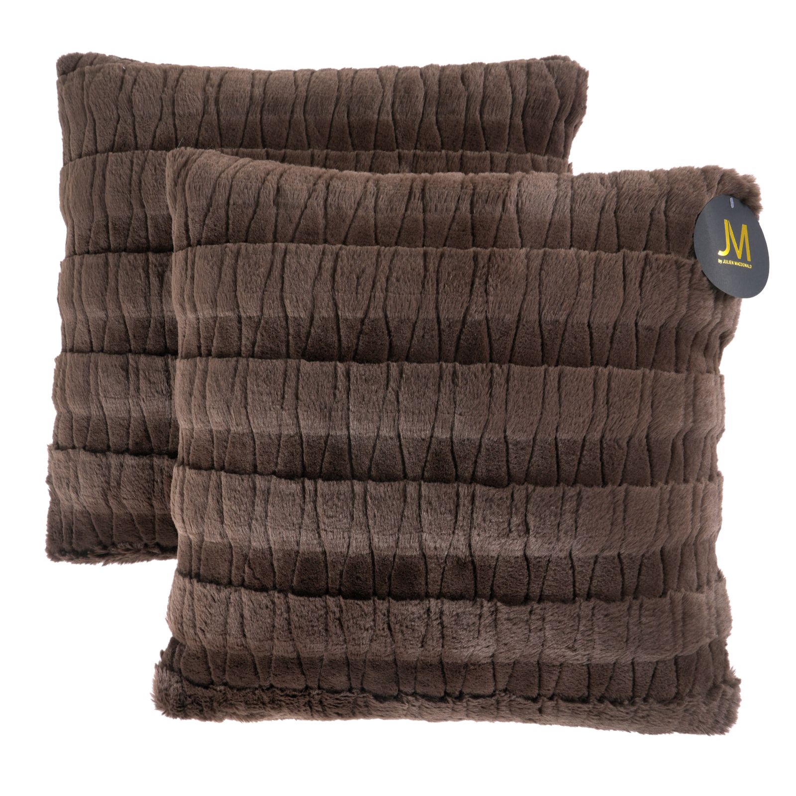 JM by Julien Macdonald Set of 2 Faux fur Cushions