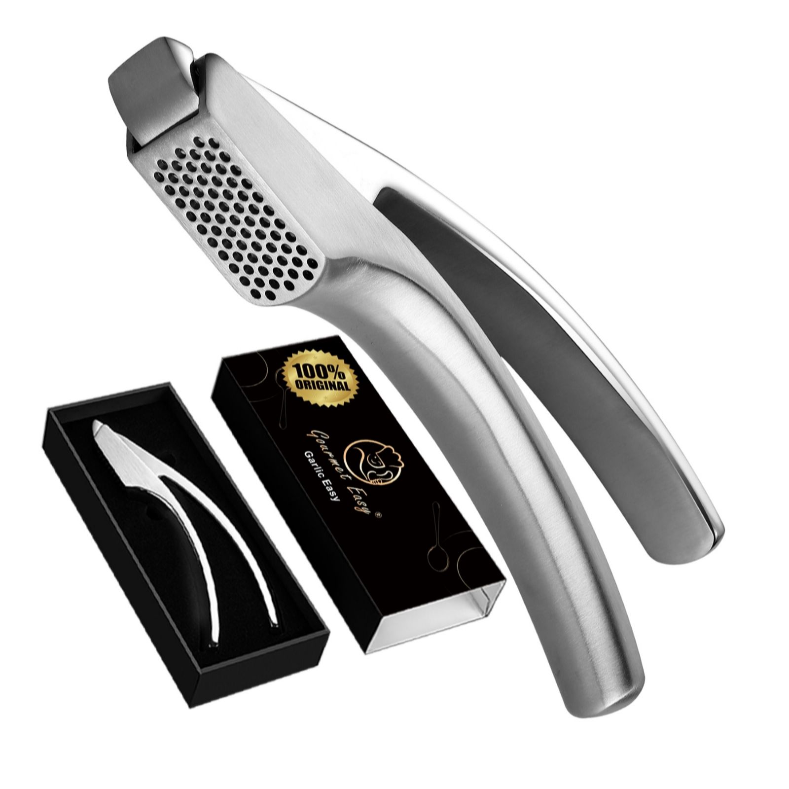 Gourmet Easy Stainless Steel Garlic Press