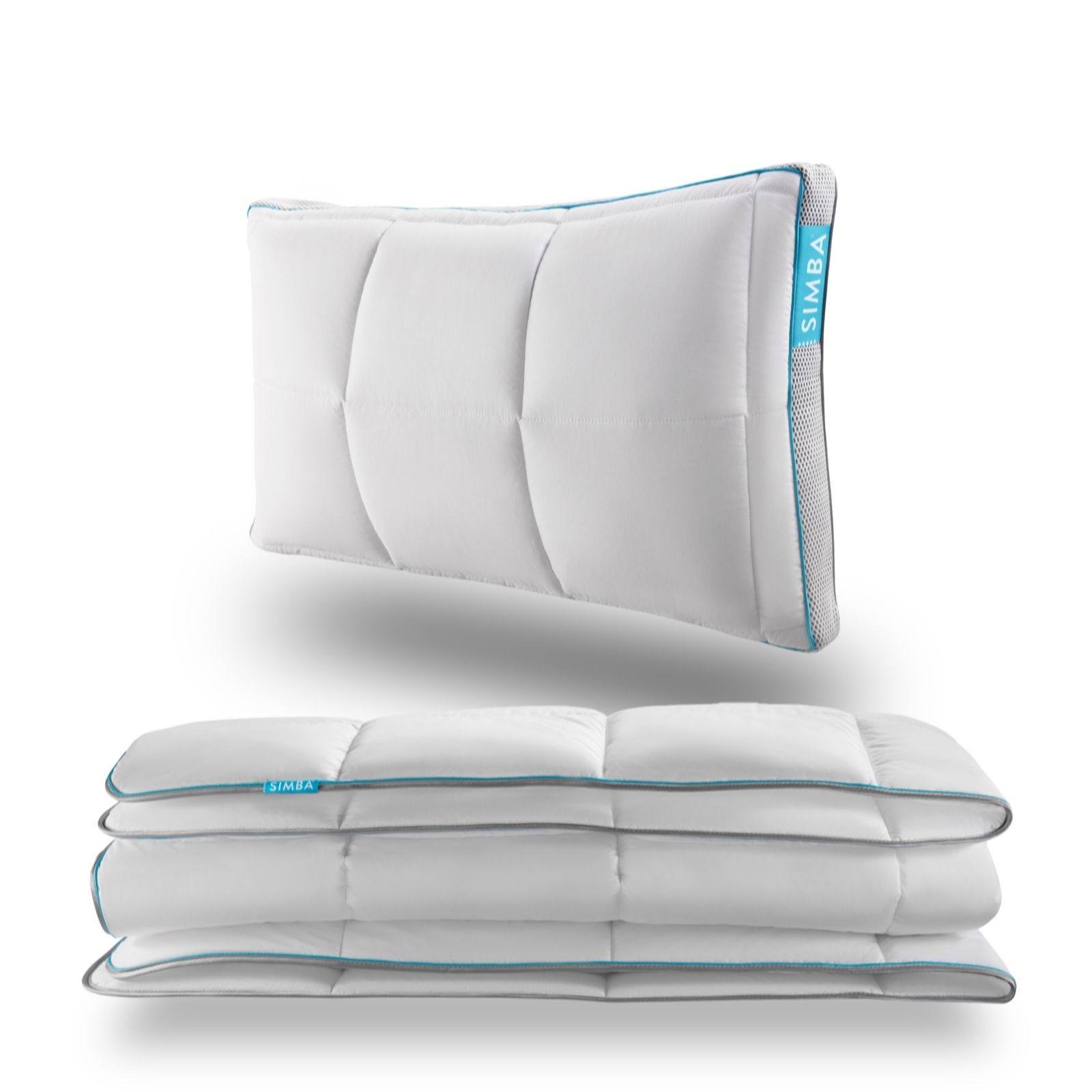 Simba Hybrid Pillow 10.5 Tog Hybrid Duvet & Mattress Protector Bundle