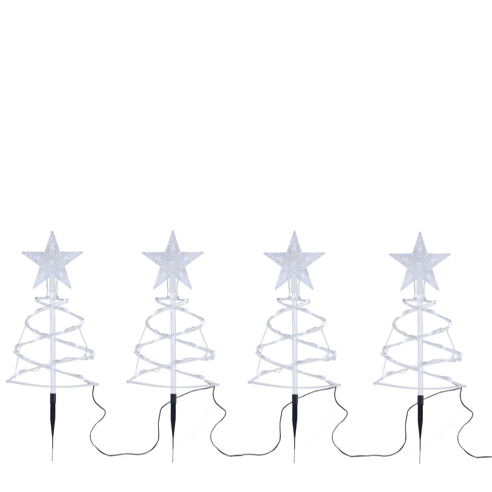 Outlet Home Stories Set of 4 Indoor Outdoor Pre Lit Star