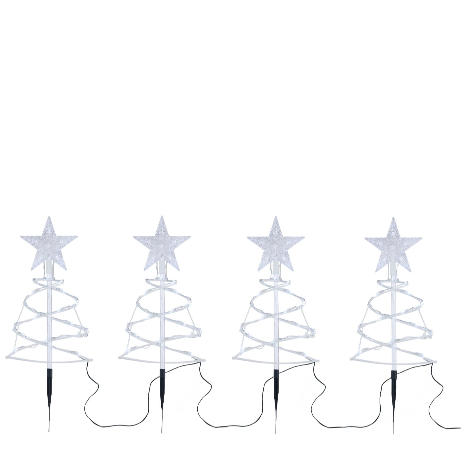 Outlet Home Stories Set of 4 Indoor Outdoor Pre Lit Star