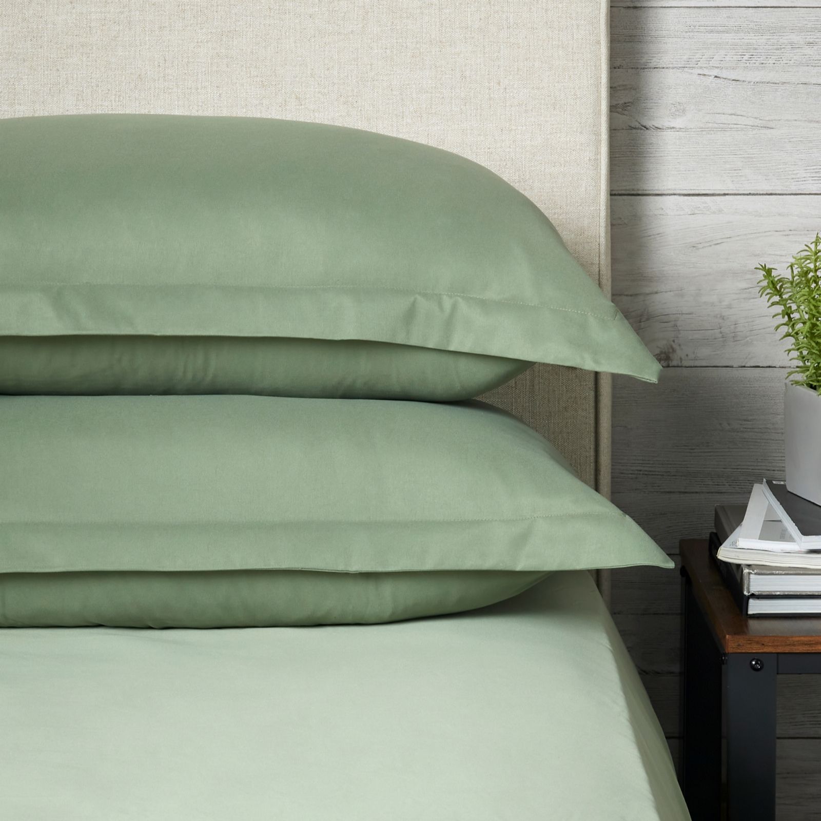 Supersoft by Cozee Home Botantical Solid Set of 2 Oxford Pillowases