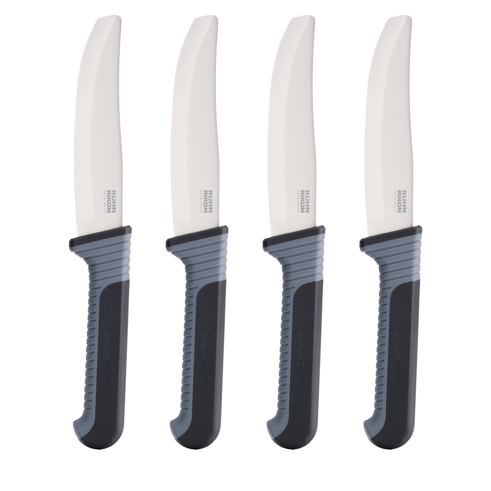 Kuhn Rikon Set of 4 Secure Grip Steak Knives