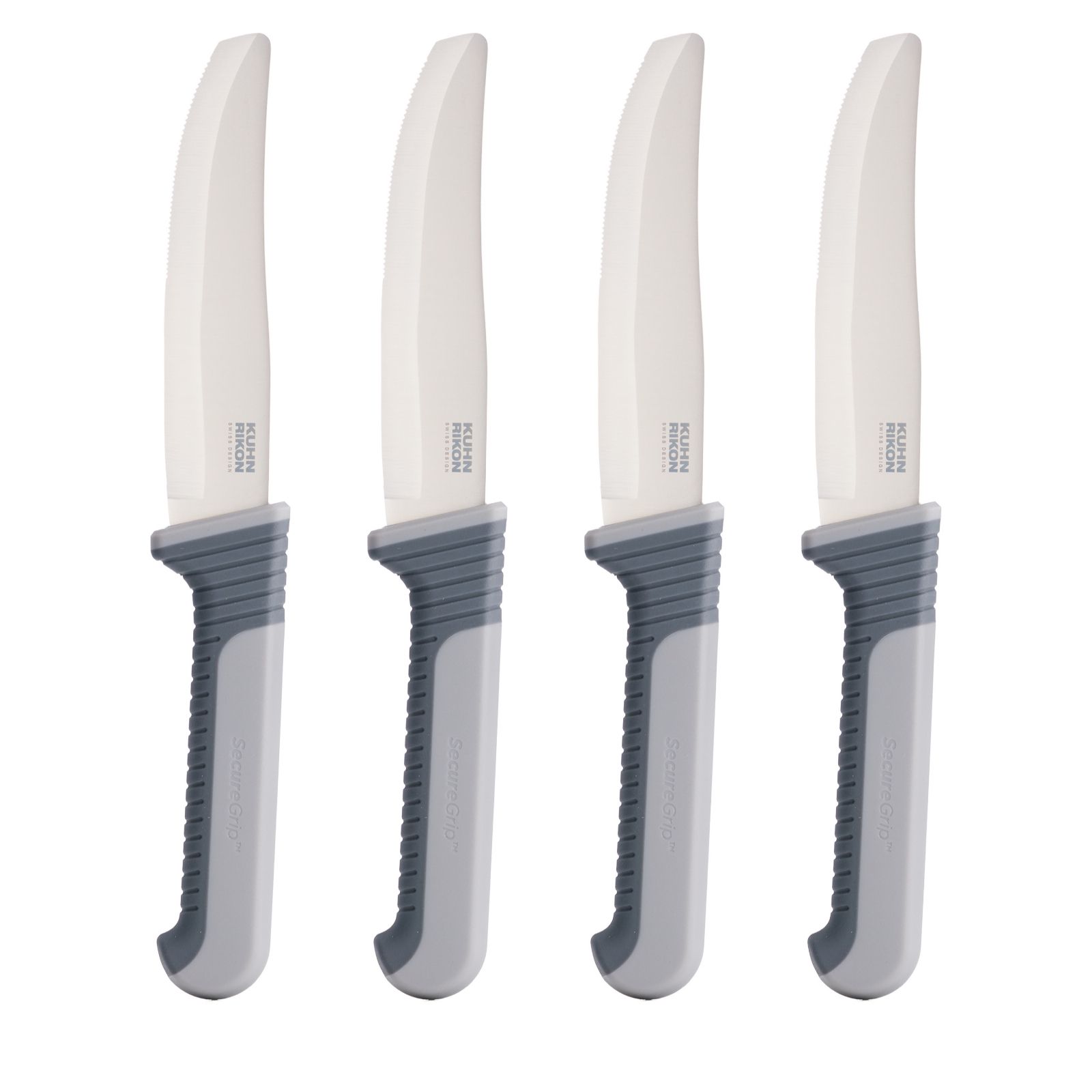 Kuhn Rikon Set of 4 Secure Grip Steak Knives