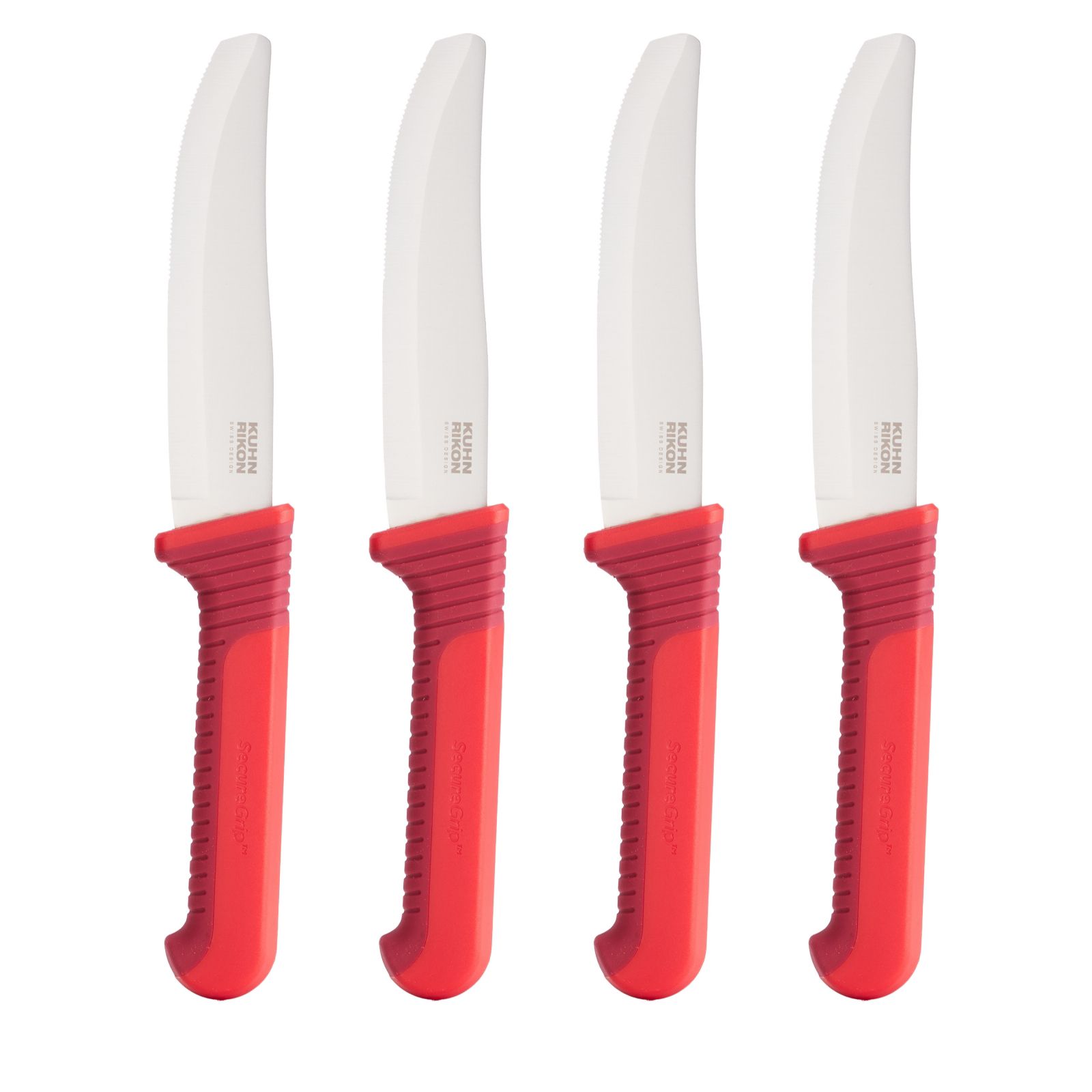 Kuhn Rikon Set of 4 Secure Grip Steak Knives