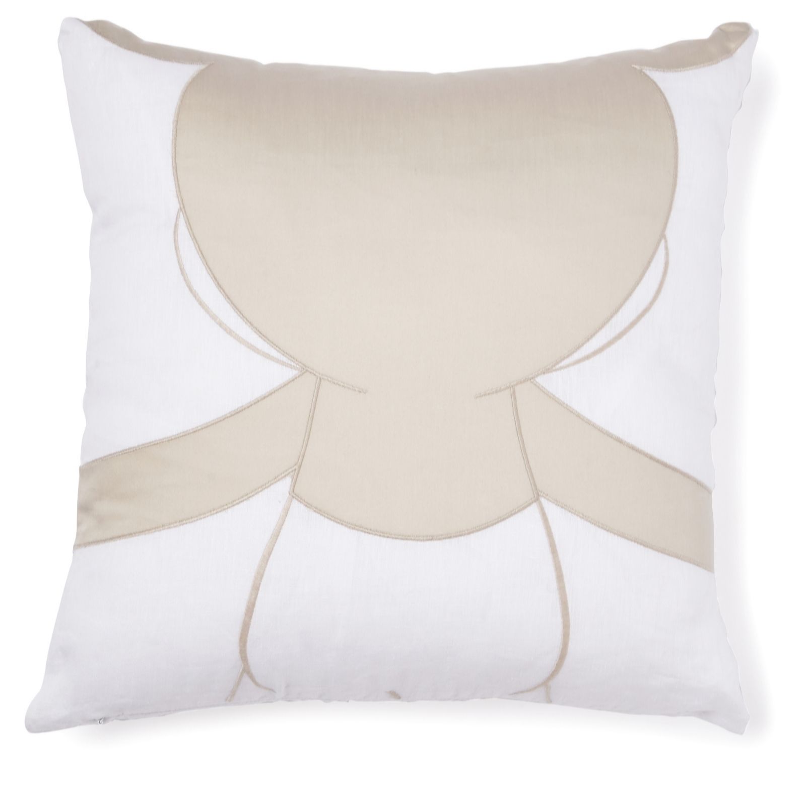 Kelly Hoppen X Mickey Mouse Embroidered Hugging Linen Scatter Cushion QVC UK