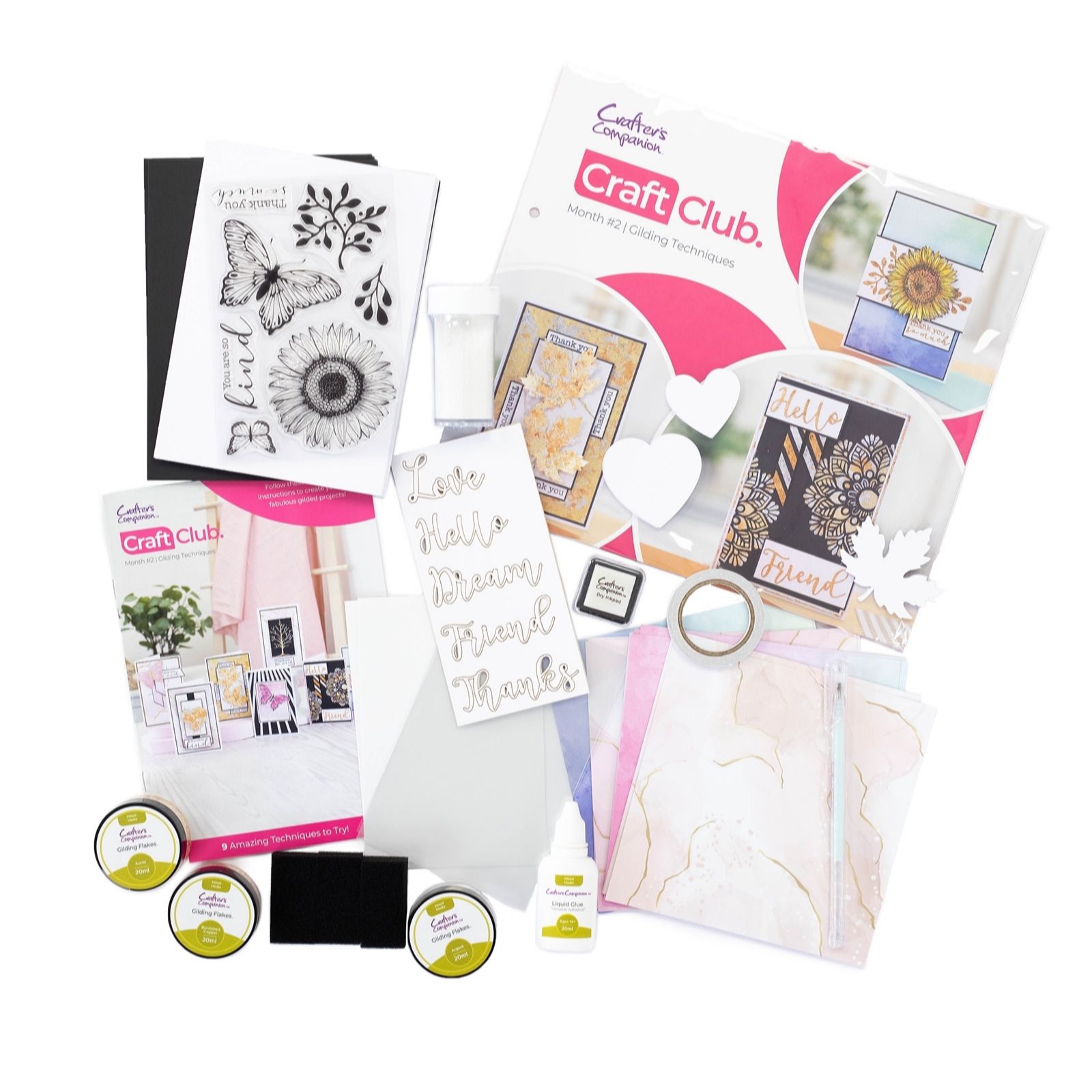 Crafters Companion Craft Club Gilding Techniques Project QVC UK