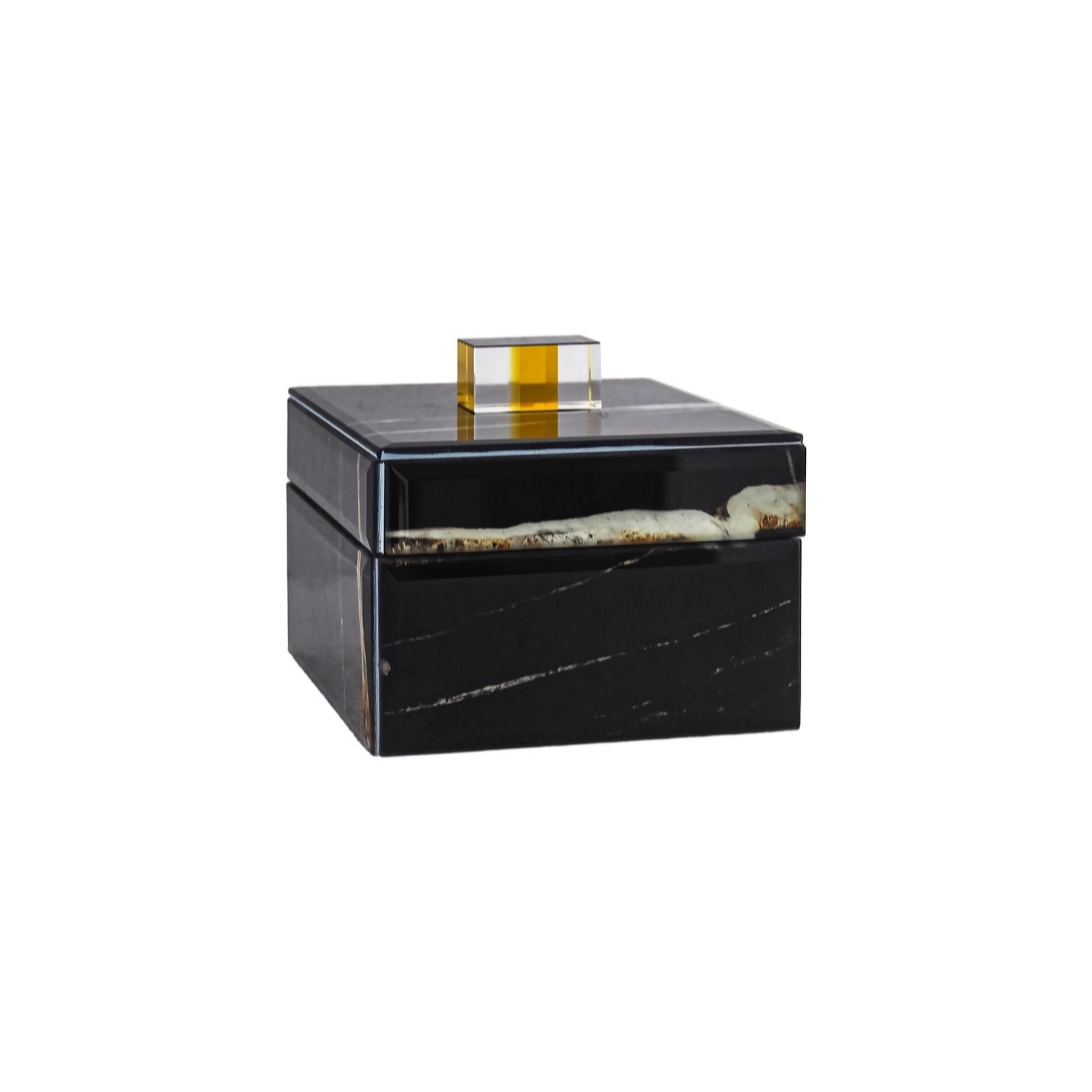 Luxenoa Glass Marble Effect Jewellery Box