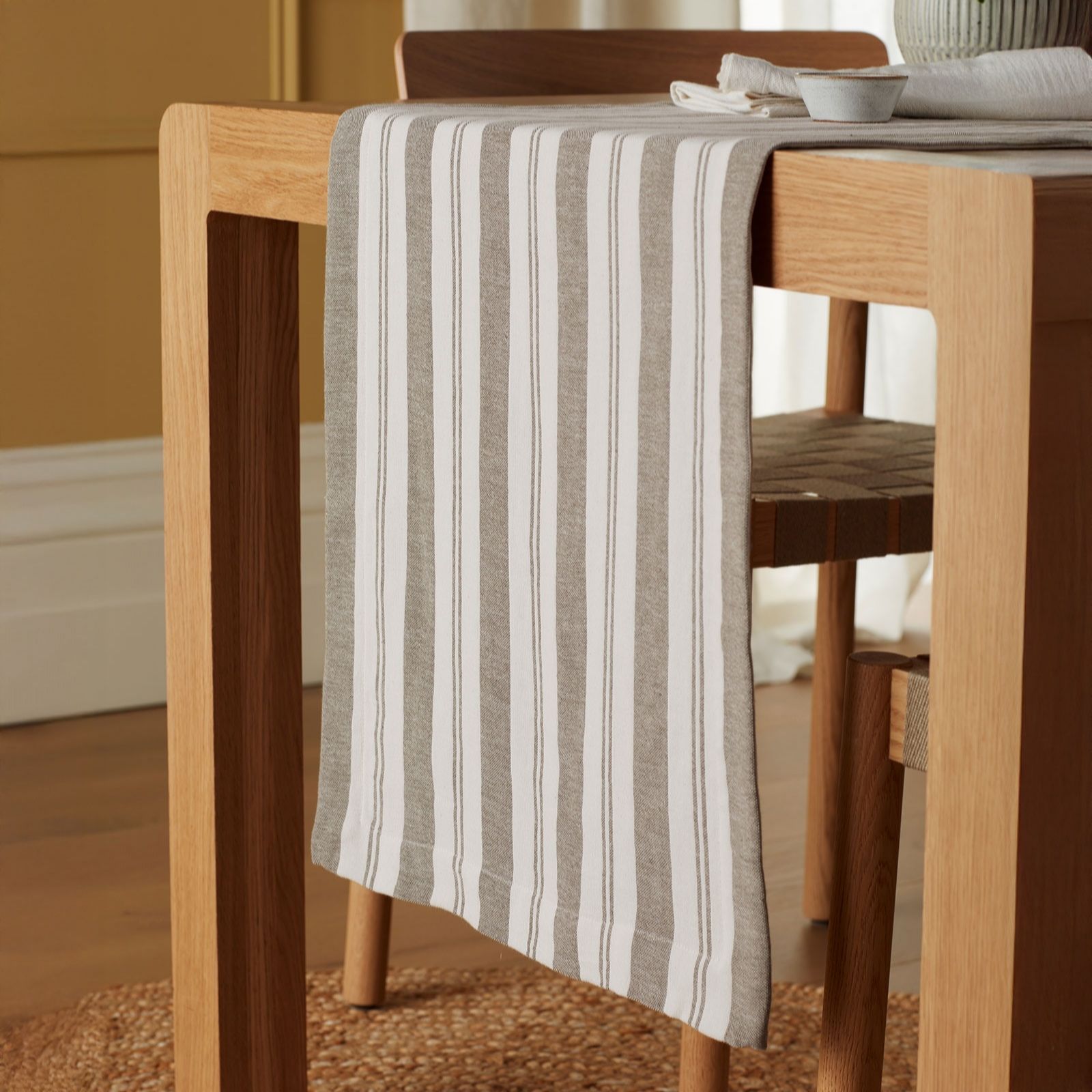 Secret Linen Store Issac Stripe Table Runner