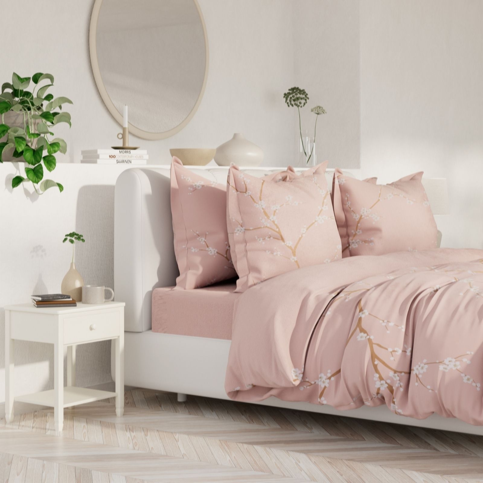 Outlet Supersoft by Cozee Home Cherry Blossom 4 Piece Duvet Set