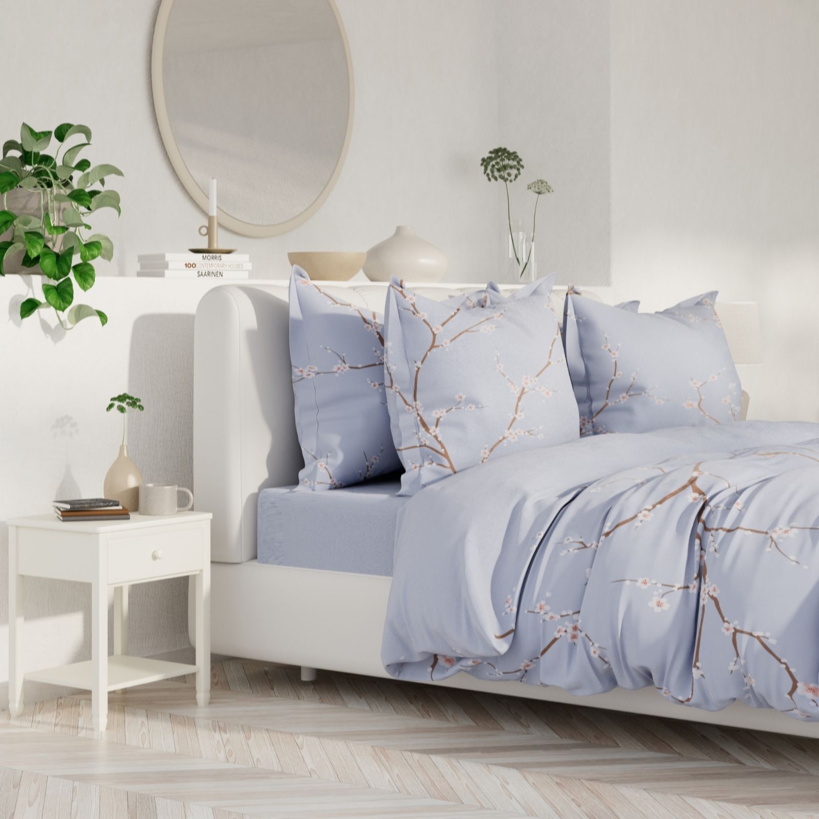 Outlet Supersoft by Cozee Home Cherry Blossom 4 Piece Duvet Set