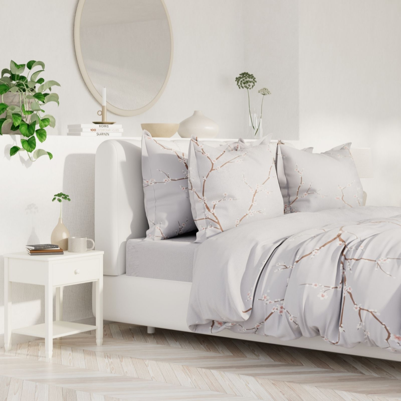 Outlet Supersoft by Cozee Home Cherry Blossom 4 Piece Duvet Set